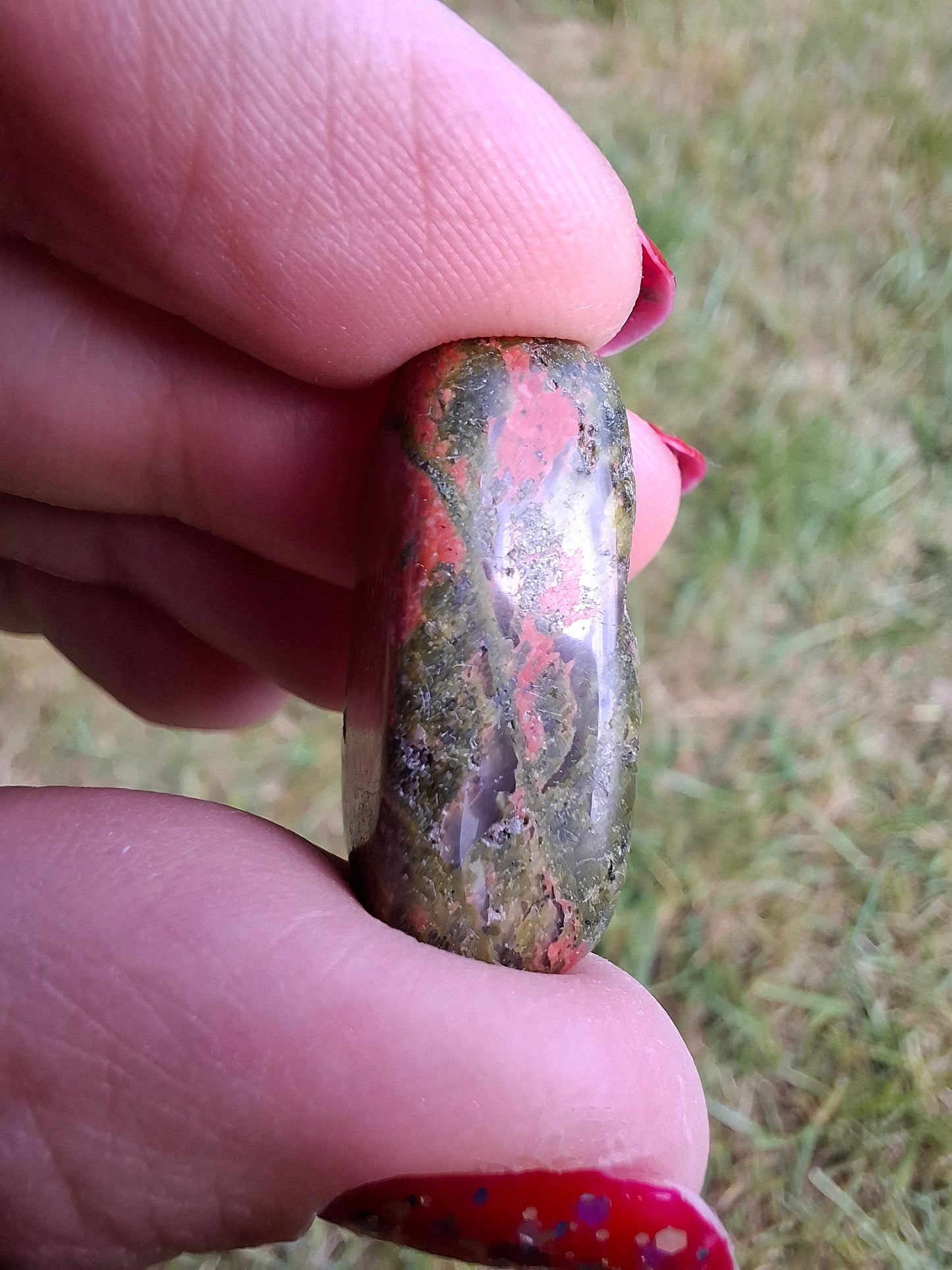 Unakite, Tumble Stone, Crystal (Ref: T181)