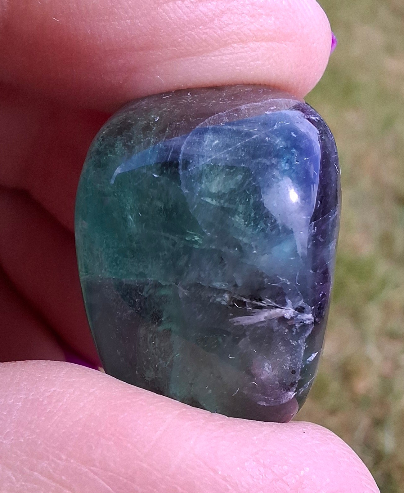 Fluorite, Tumble Stone, Crystal (Ref: T57)