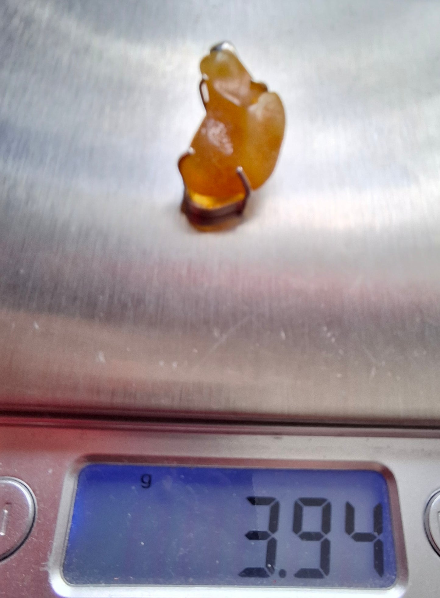 Baltic Amber Pendant, 925 Silver, Fossil (Ref: AP7)