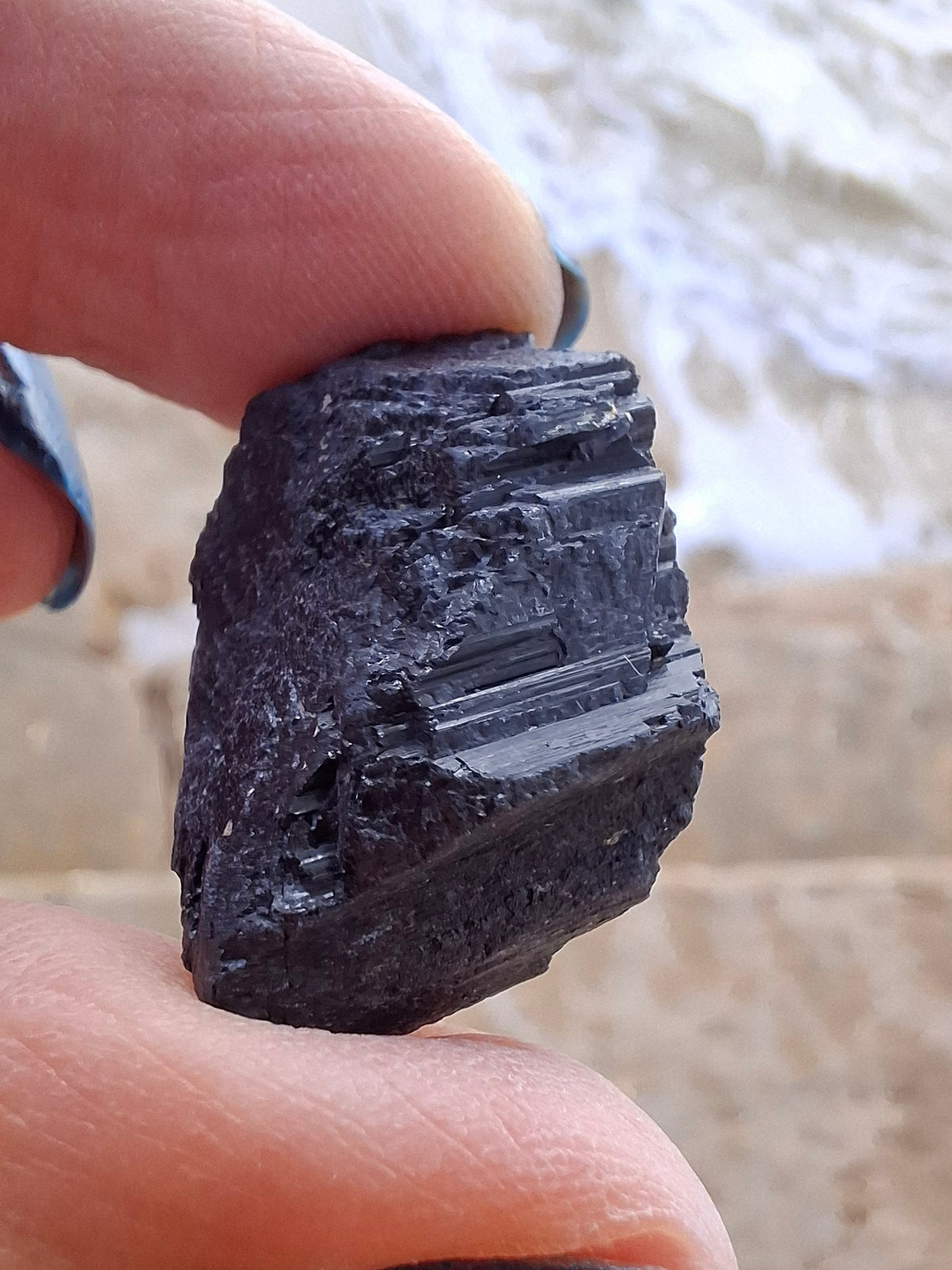 Black Tourmaline RAW, 8.86g, Crystal (Ref: RBT3)