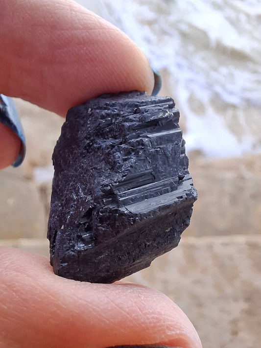 Black Tourmaline RAW, 8.86g, Crystal (Ref: RBT3)