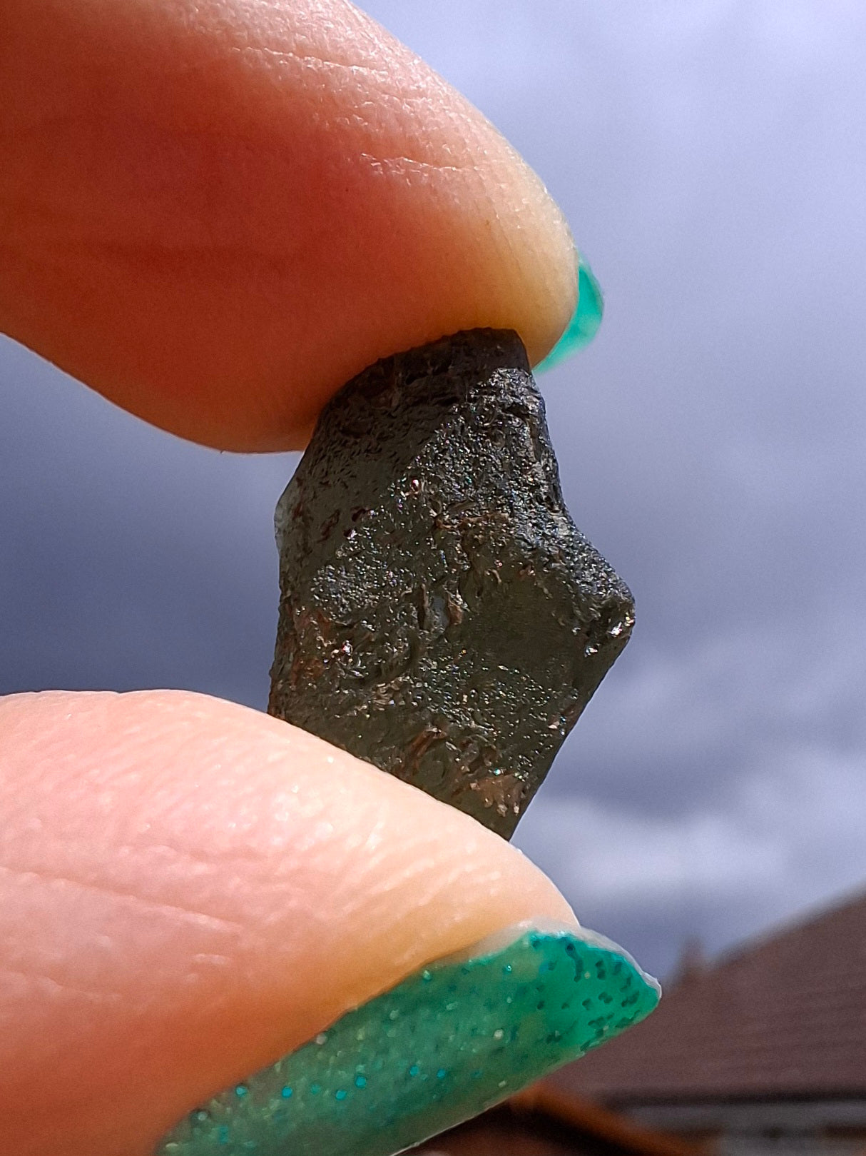 Moldavite Piece, 1.52g, Tektite (Ref: 1425)