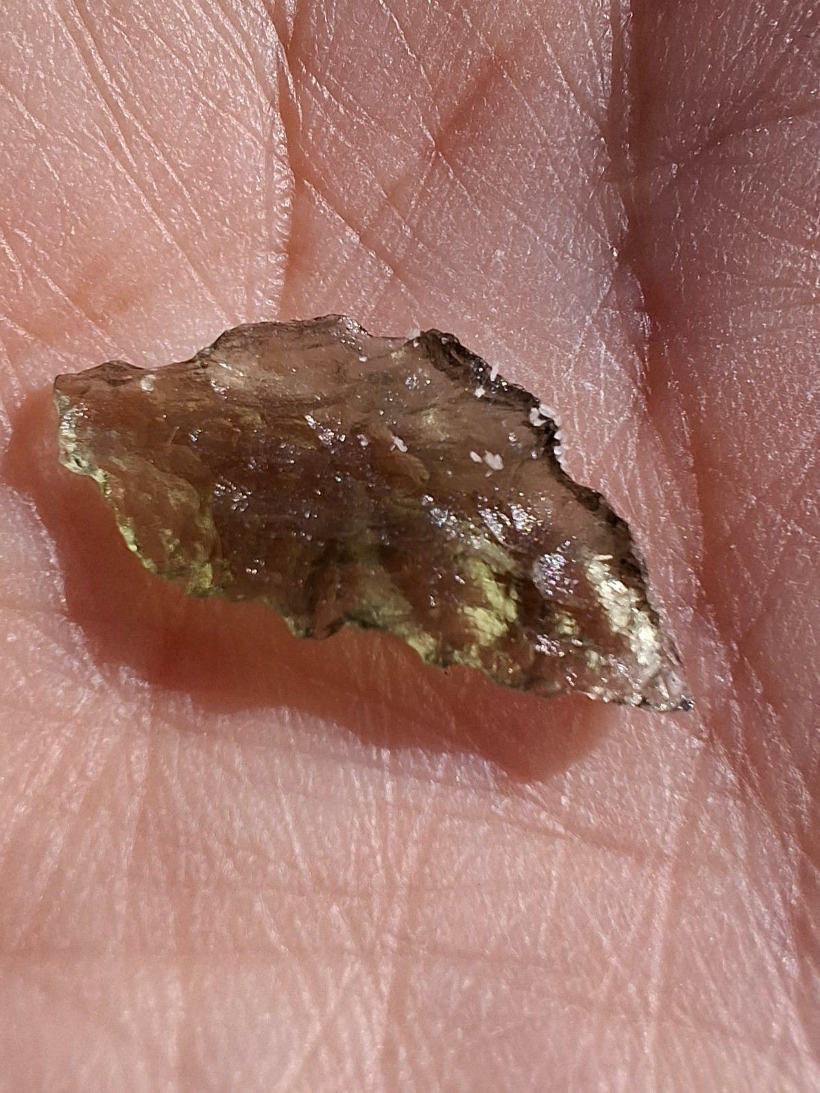 Moldavite Piece, 0.43g, Tektite (Ref: 1435)
