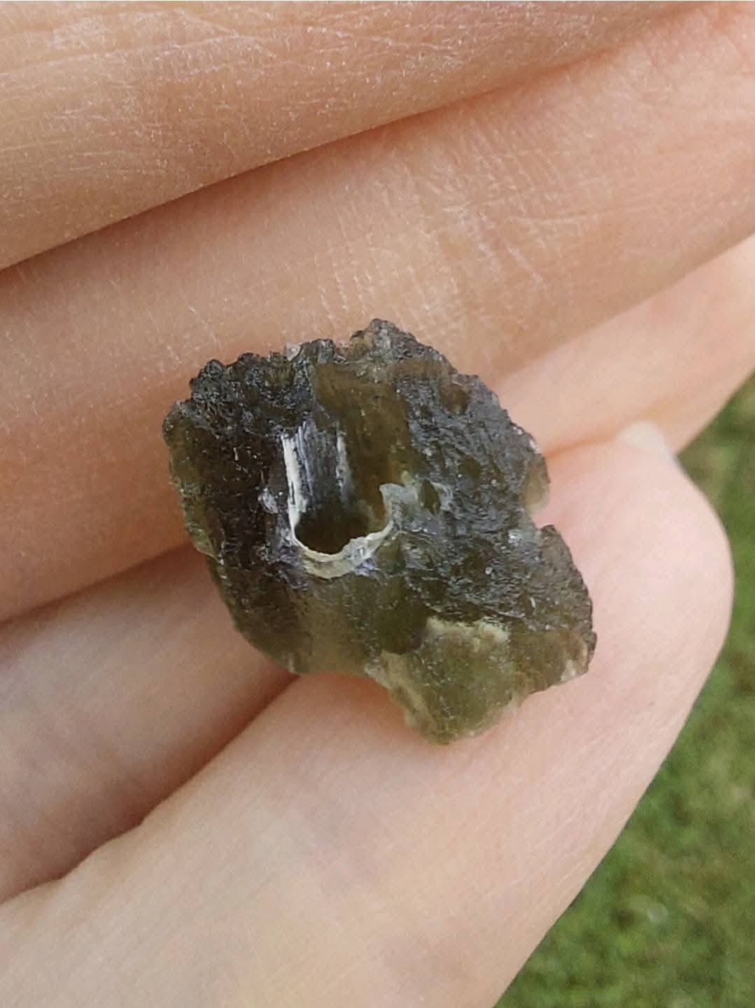 Moldavite Piece, 1.64g, Tektite (Ref 889)