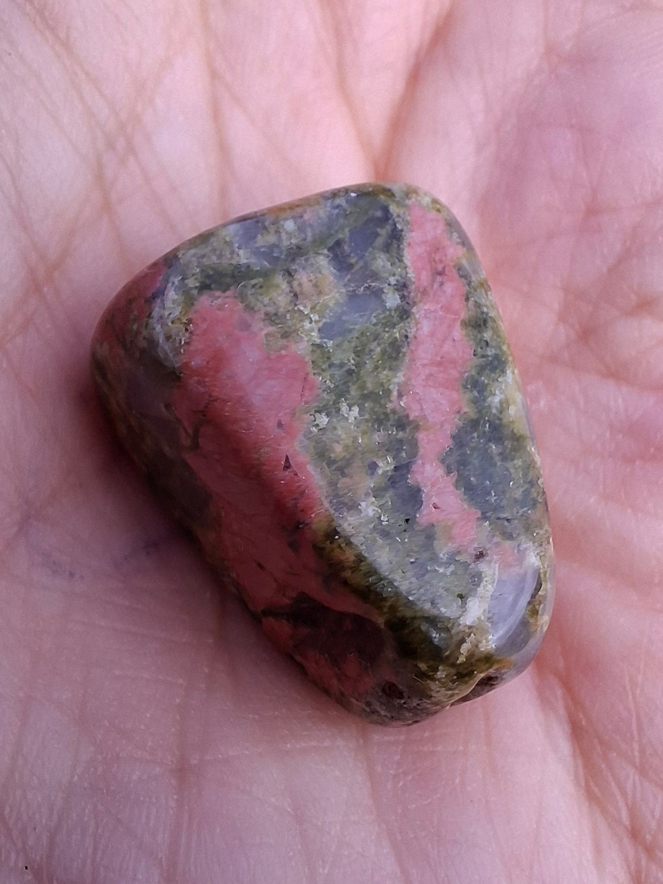 Unakite, Tumble Stone, Crystal (Ref: T185)