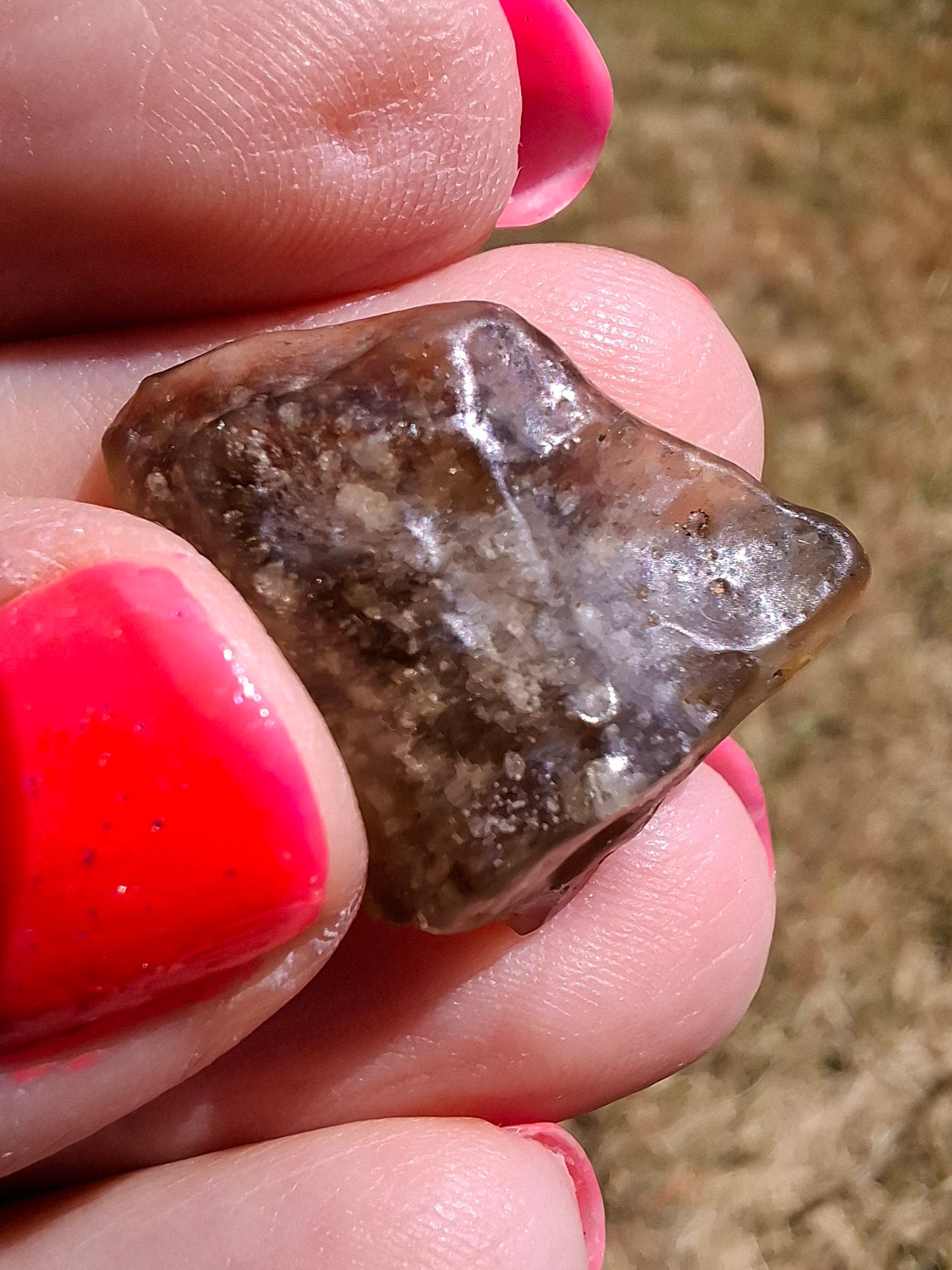 Libyan Desert Glass (darker) Piece, 3.40g, Tektite (Ref: L1362)