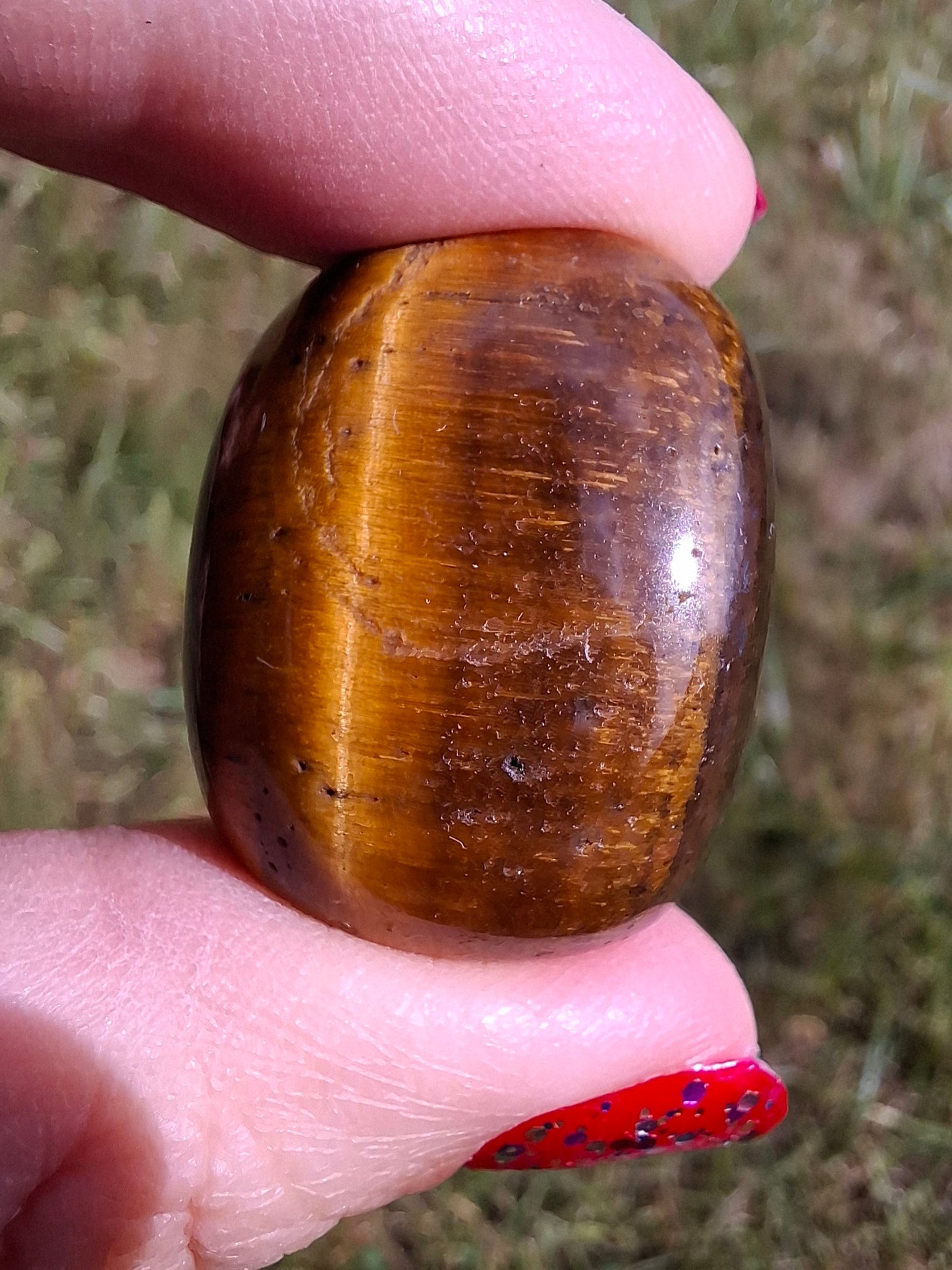 Tigers Eye, Tumble Stone, Crystal (Ref: T128)