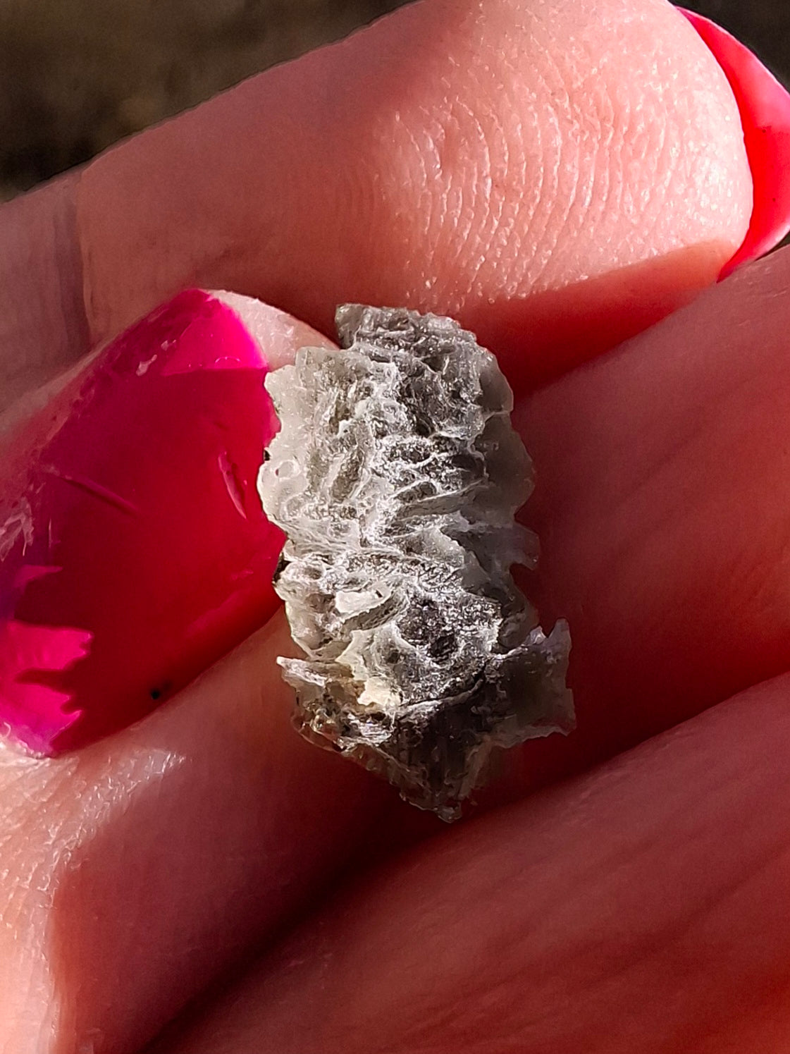 Moldavite Piece, SNOWFLAKE, FROSTED, BRUSNA, 0.44g, Tektite (Ref: 1497)