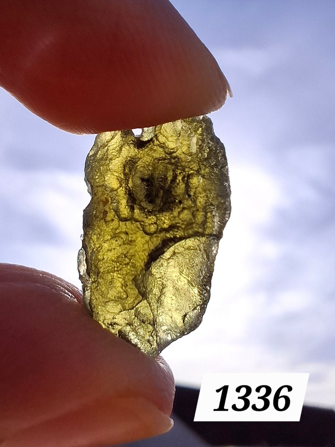 Moldavite Piece, 2.26g, Tektite (Ref: 1336)