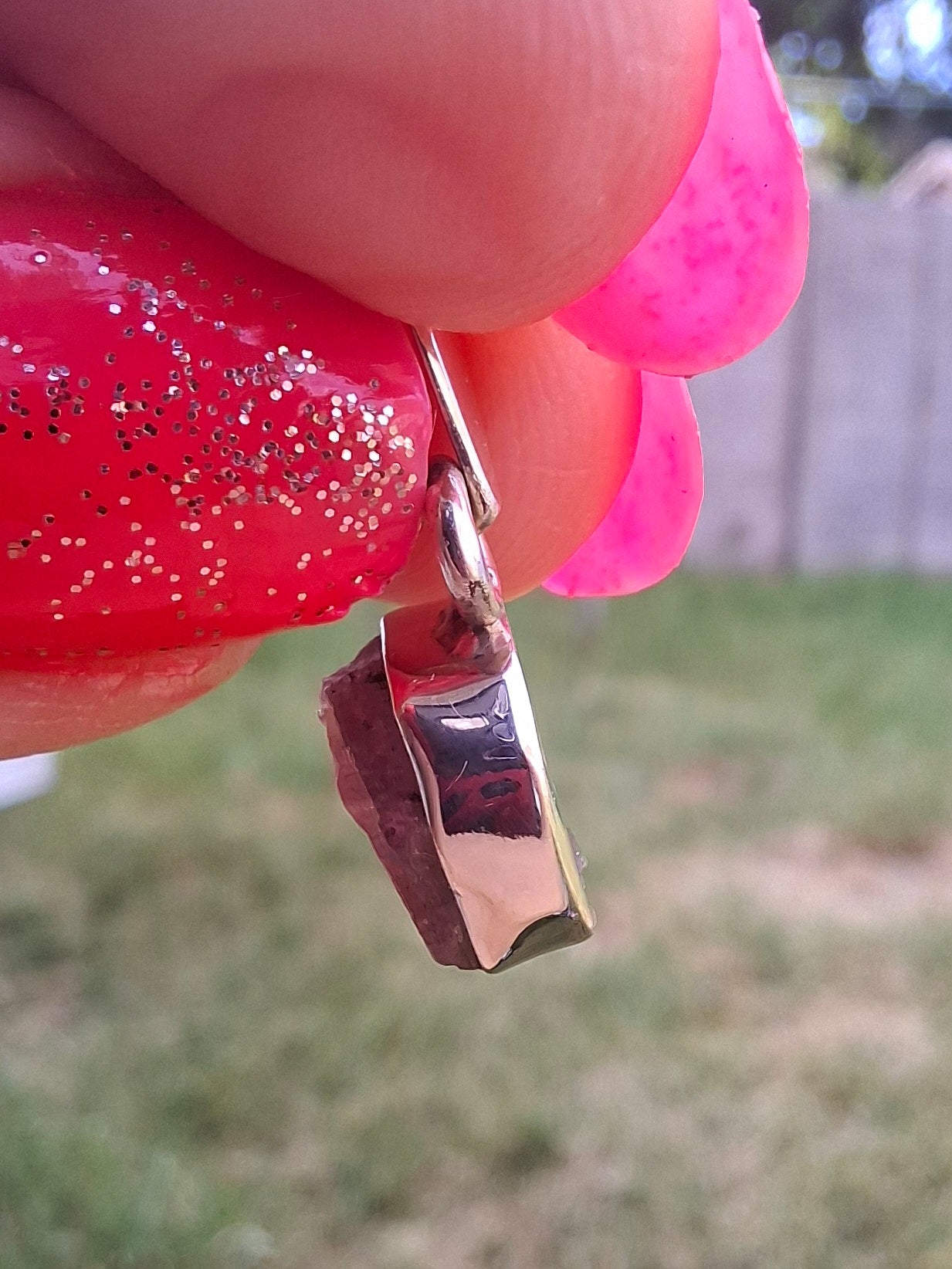 Pink Tourmaline Pendant, 925 Silver, Crystal (Ref: PT76)