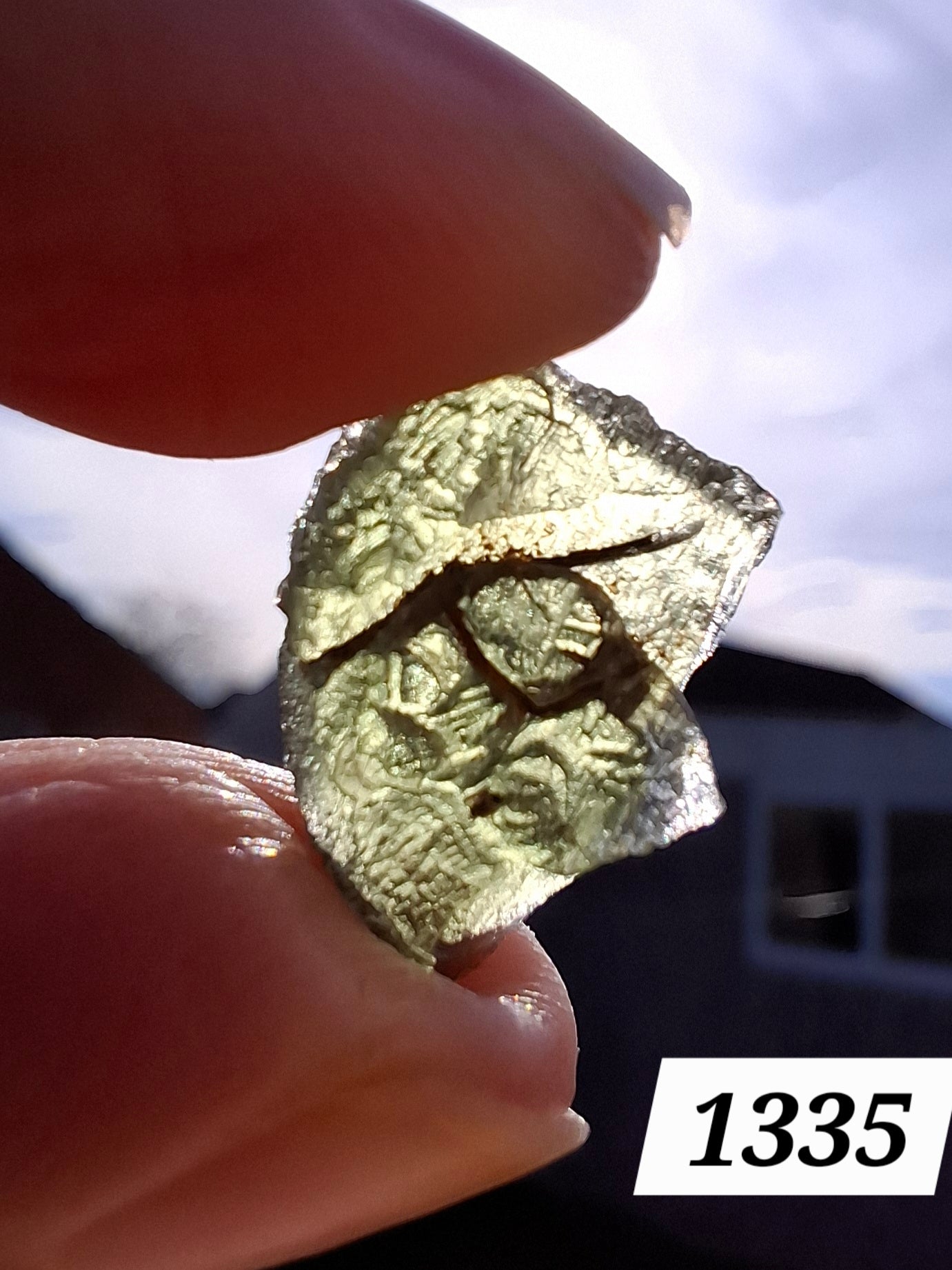 Moldavite Piece, 1.13g, Tektite (Ref: 1335)
