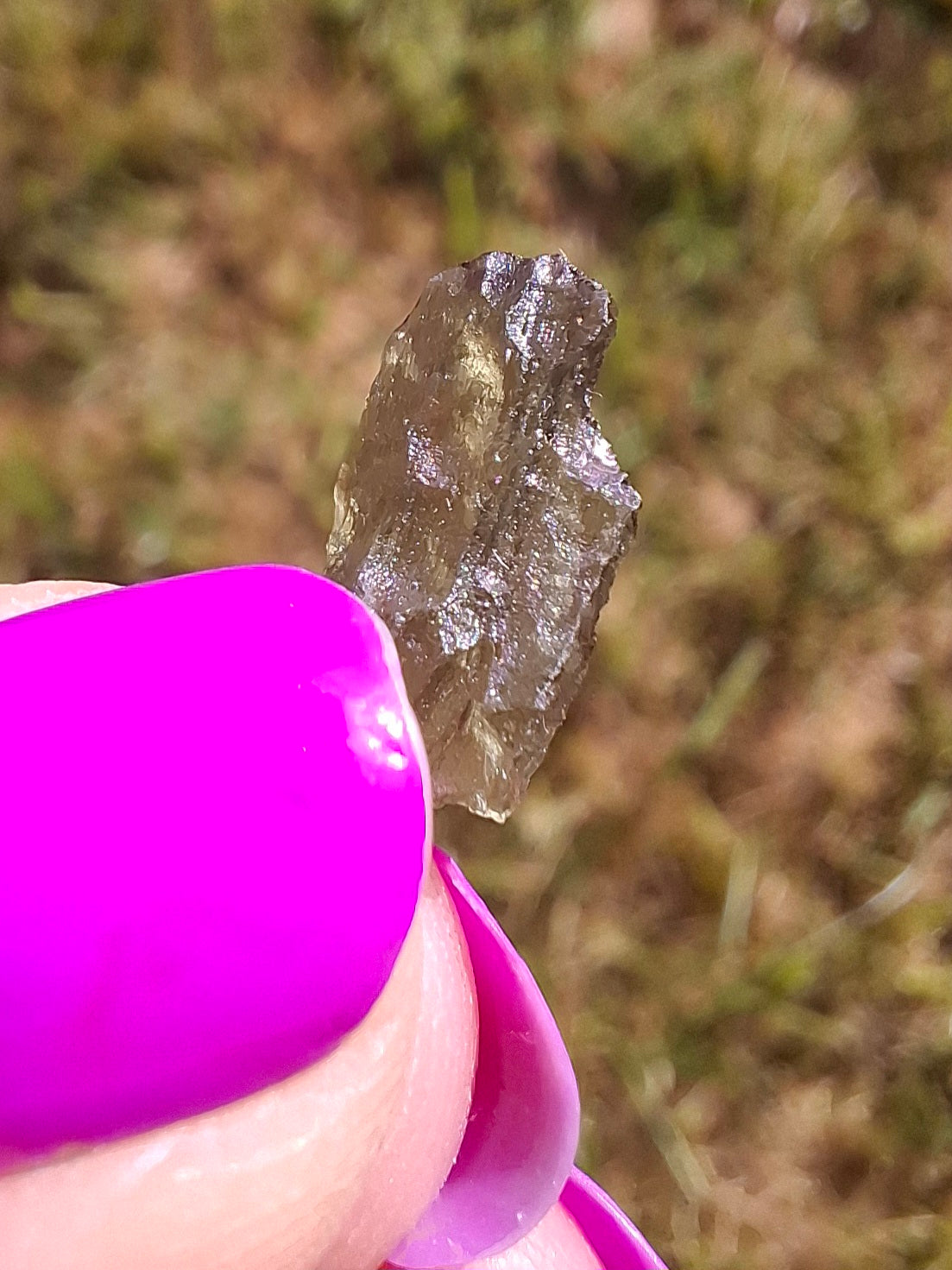 Moldavite small Piece, 0.27g, Tektite (Ref: 1433)