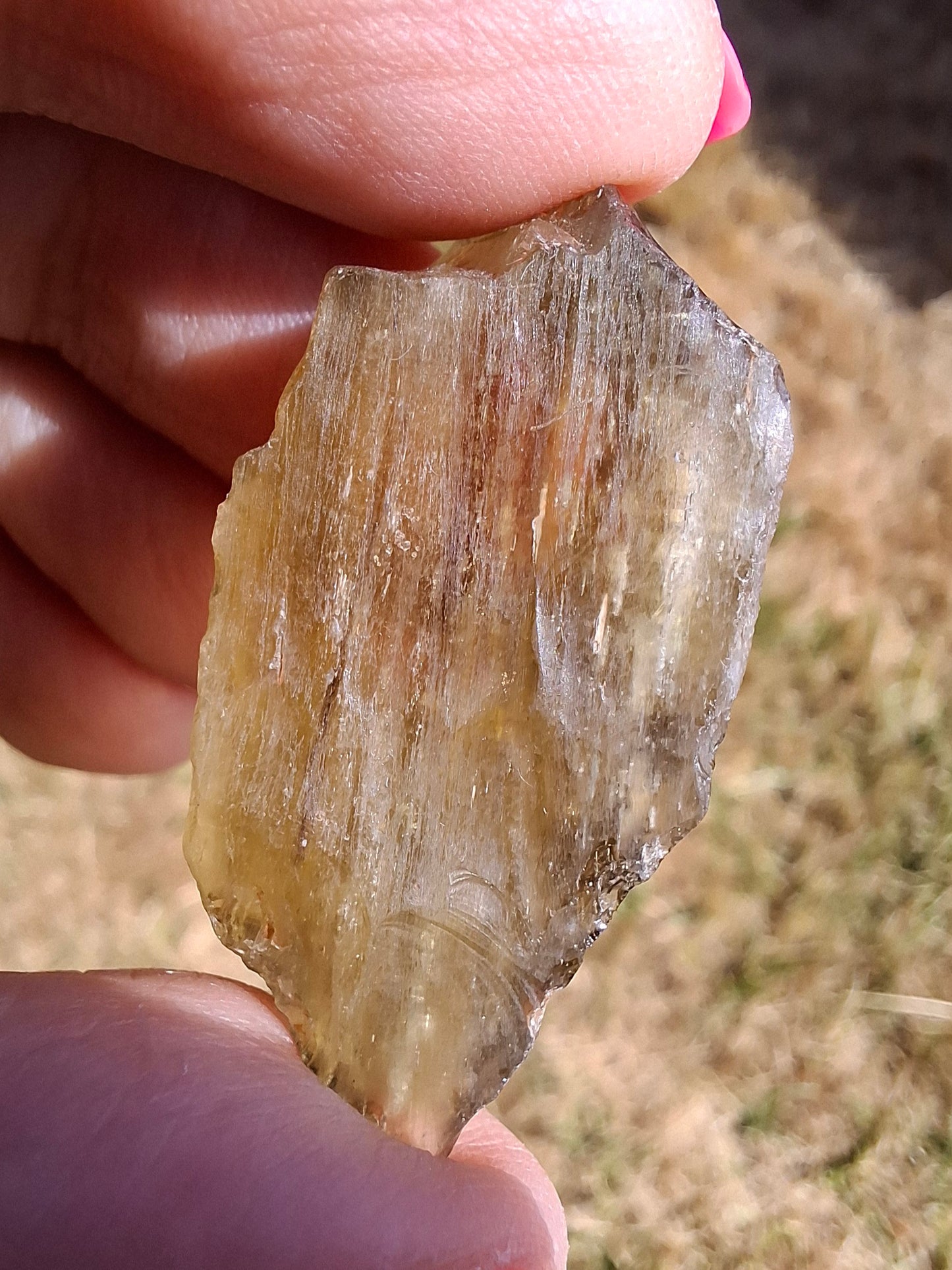 Libyan Desert Glass (darker) Piece, 8.34g, Tektite (Ref: L1370)