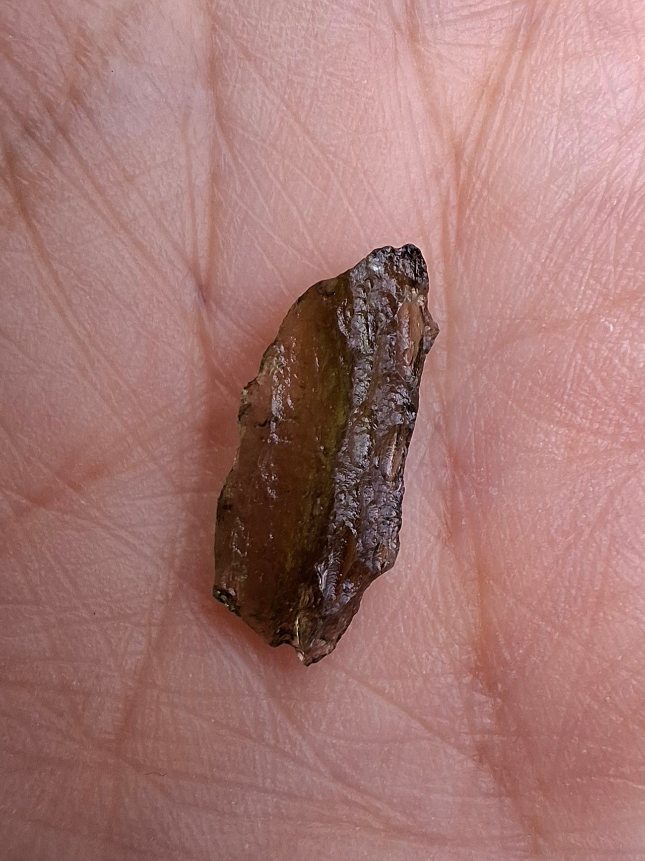 Moldavite Piece, 0.44g, Tektite (Ref: 1420)