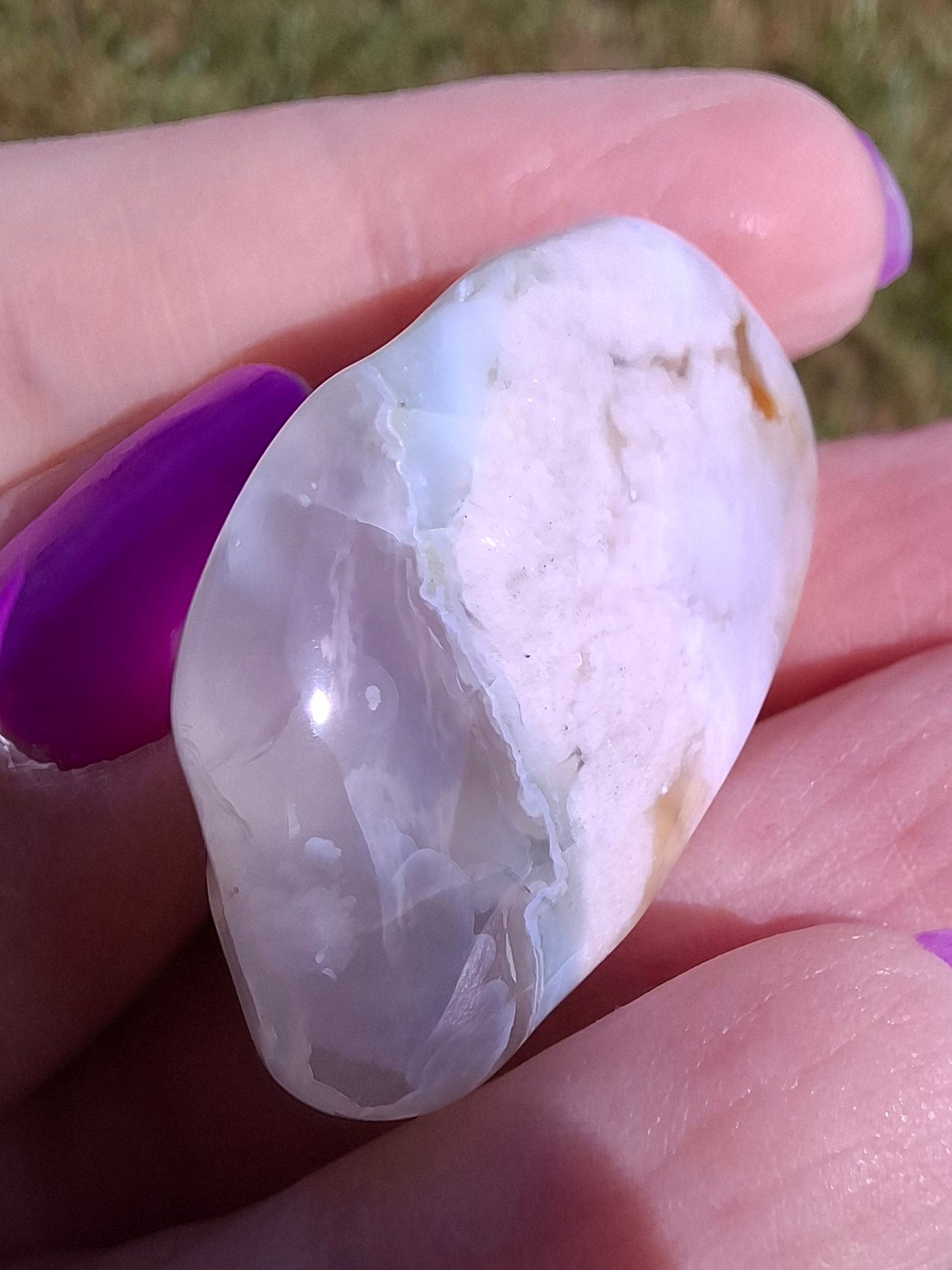 Flower Agate, Tumble Stone, Crystal (Ref: T77)