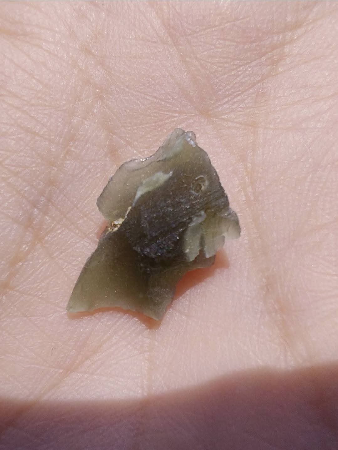 Moldavite Piece, 0.75g, Tektite (Ref: 1124)