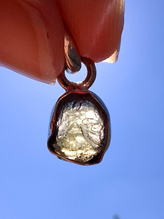 Moldavite Pendant, 925 Silver, Tektite (Ref: P49)