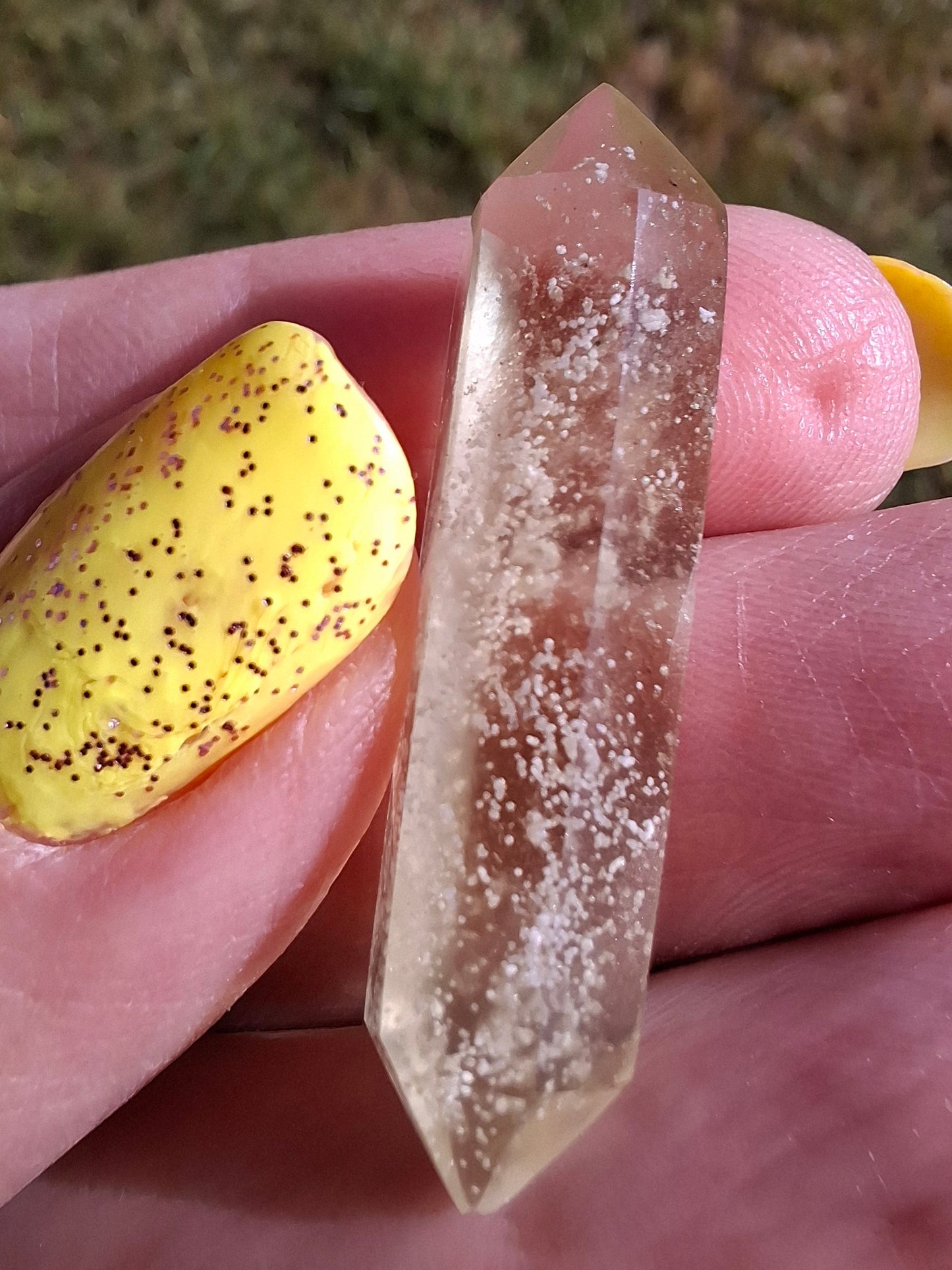 Libyan Desert Glass DT Carving, 3.94g, Tektite (Ref: LDT5)
