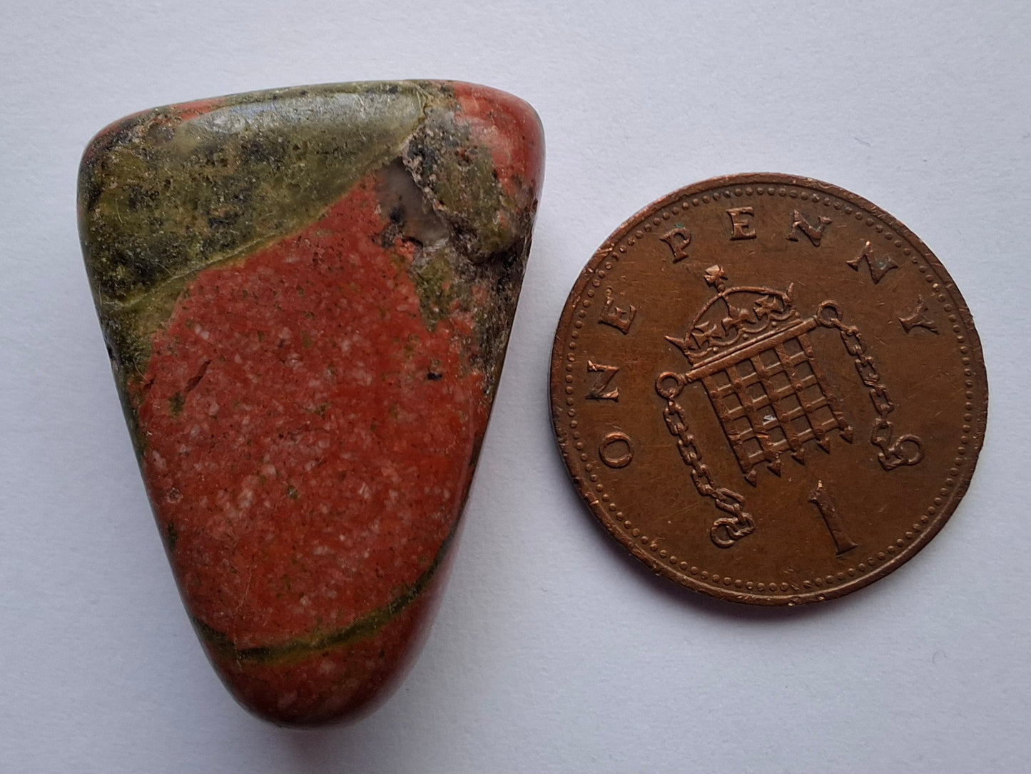 Unakite, Tumble Stone, Crystal (Ref: T181)