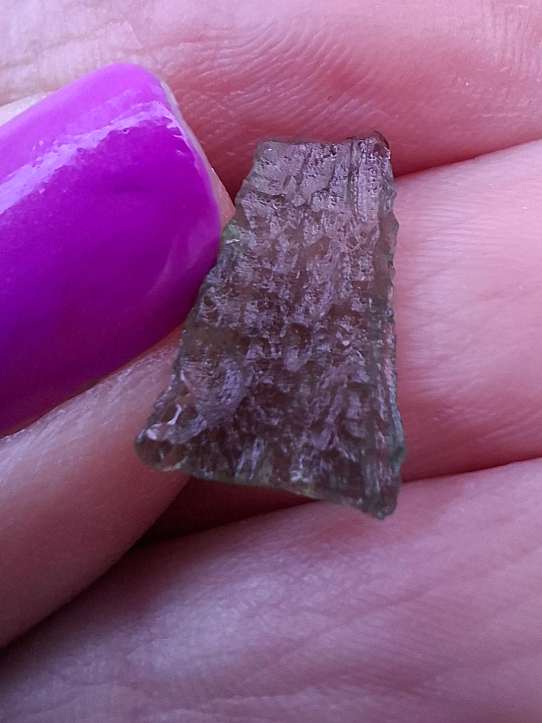 Moldavite small Piece, 0.39g. Tektite (Ref: 1430)