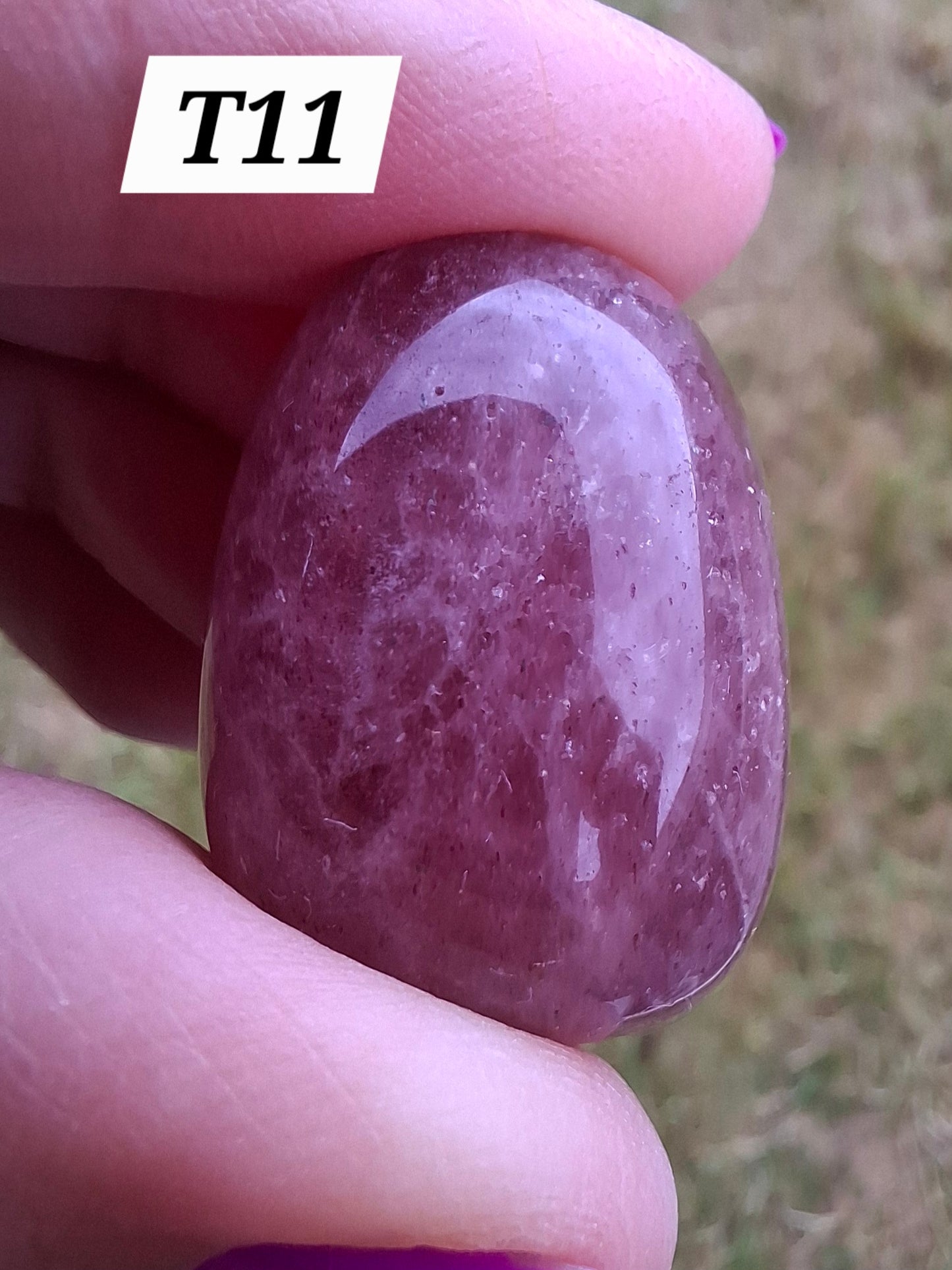Strawberry Quartz, Tumble Stone, Crystal