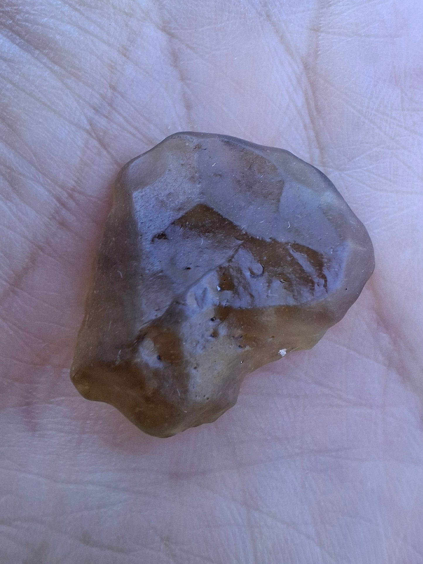 Libyan Desert Glass (darker) Piece, 4.84g, Tektite (Ref: L1360)