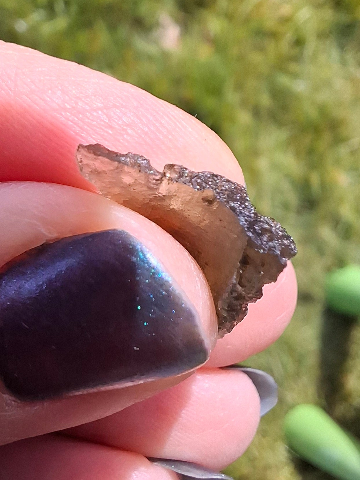 Moldavite Piece, 1.07g, Tektite (Ref: 1394)