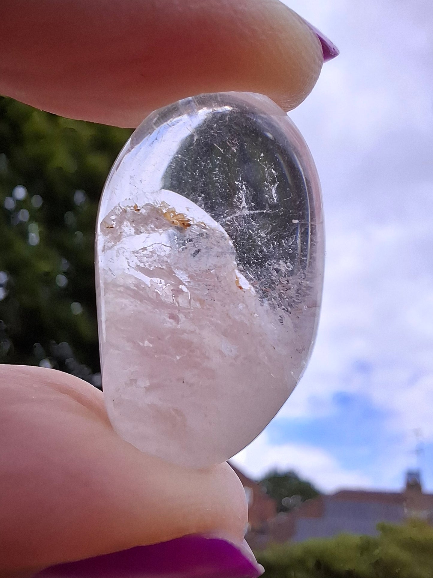 Clear Quartz, Tumble Stone, Crystal (Ref: T28)