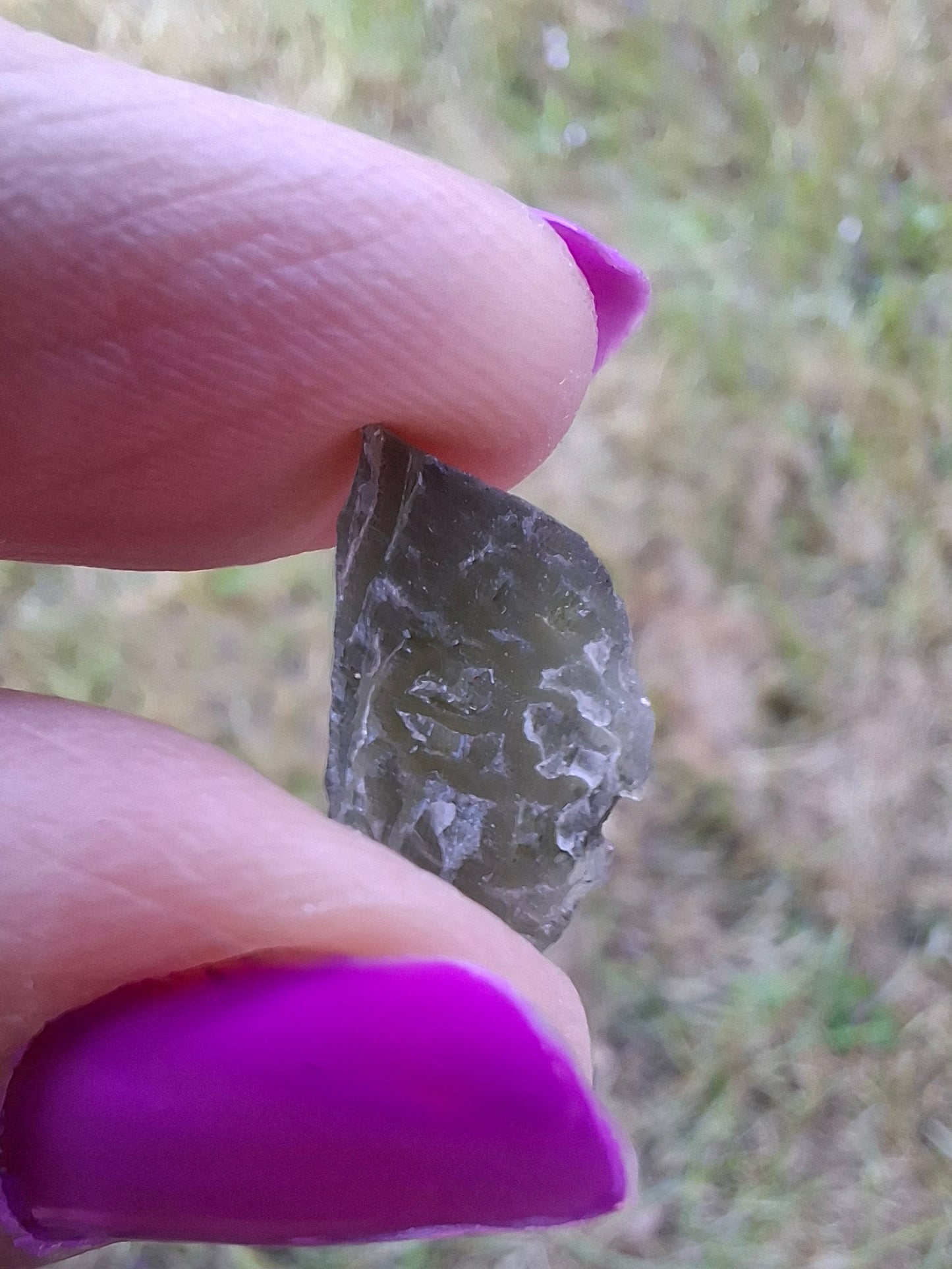 Moldavite Piece, 0.79g, Tektite (Ref: 1441)