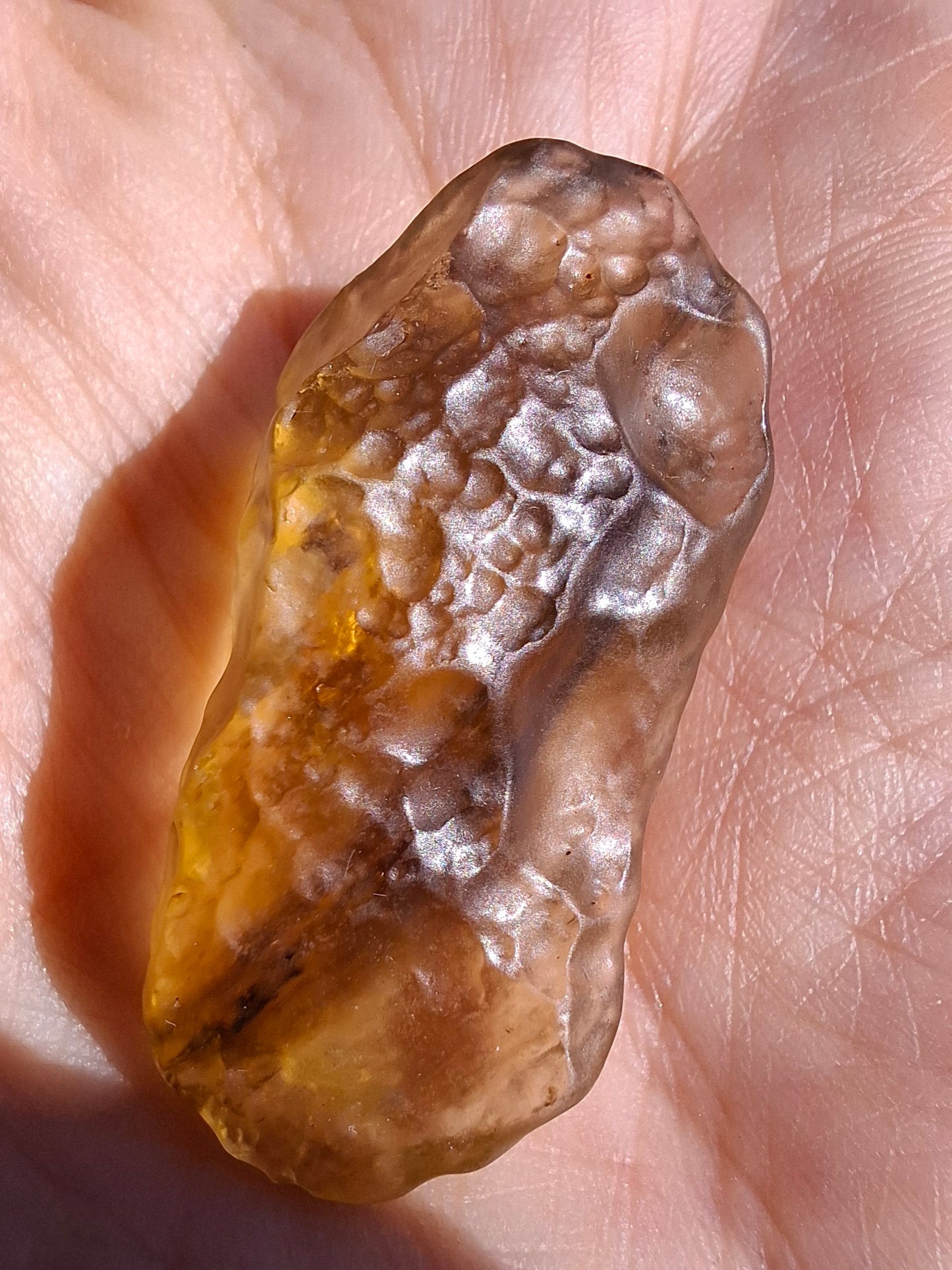 Libyan Desert Glass (darker) Piece, 8.76g, Tektite (Ref: L1367)