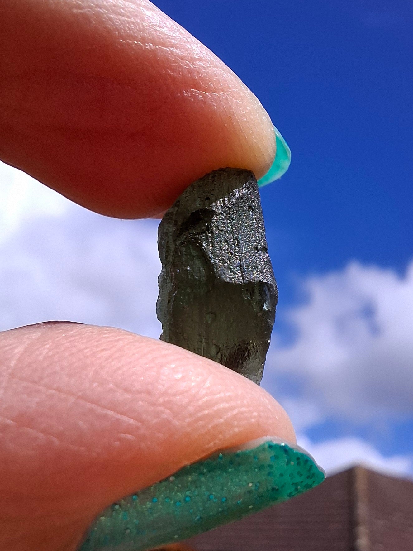 Moldavite Piece, 1.03g, Tektite (Ref: 1416)