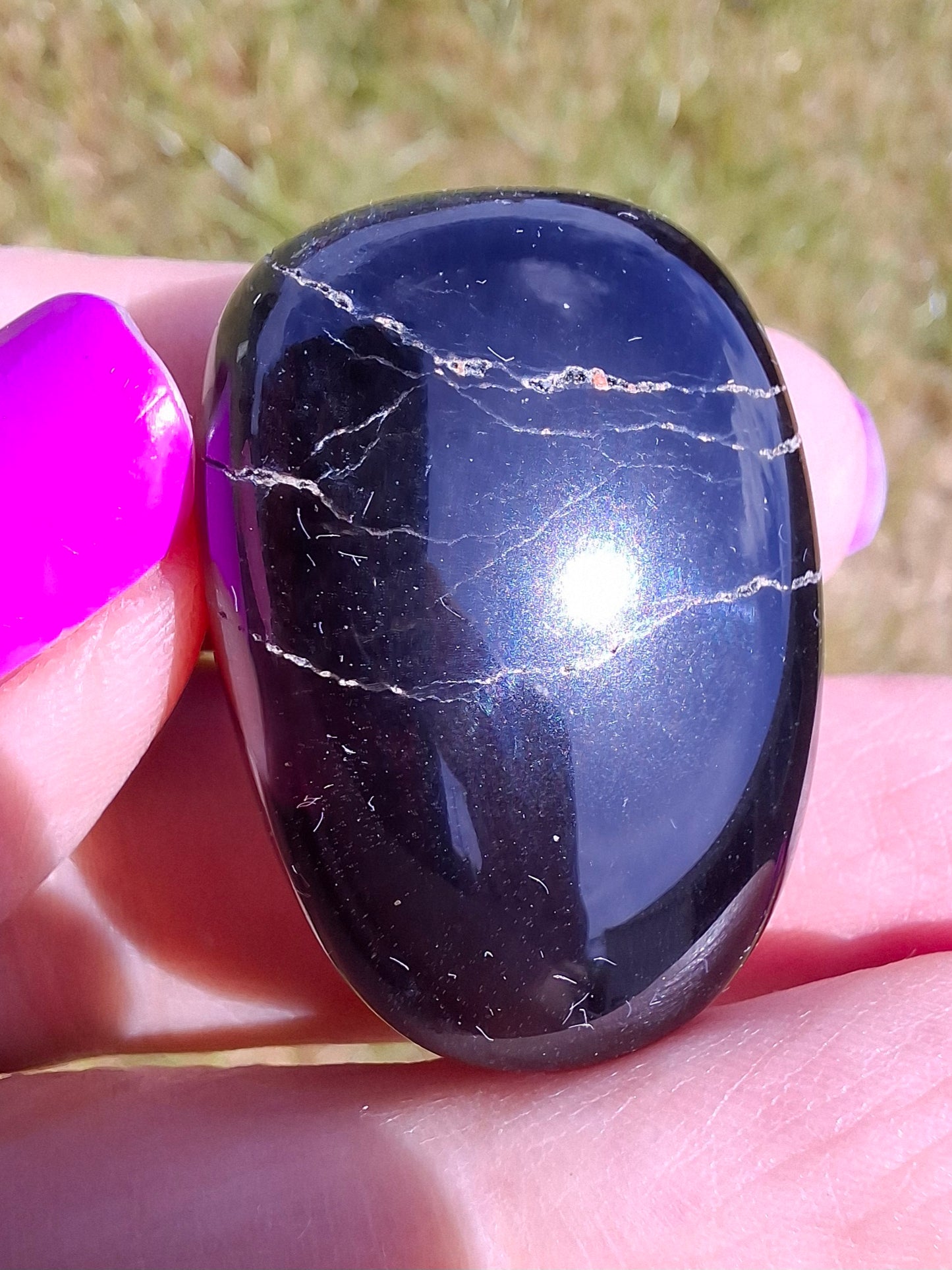 Blue Tigers Eye, Tumble Stone, Crystal (Ref: T20)
