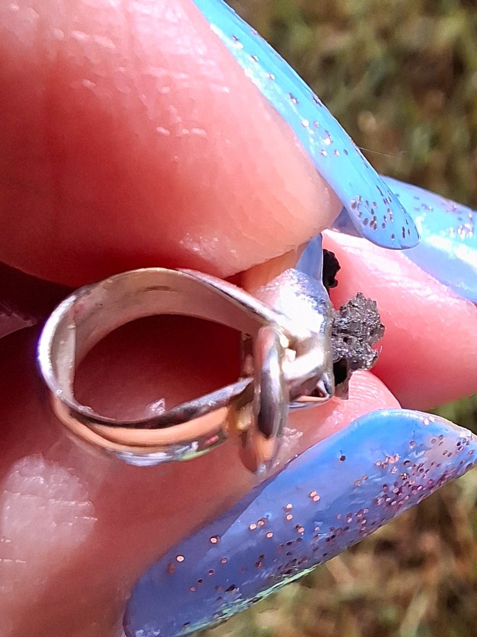 Moldavite Pendant, 925 Silver, Tektite (Ref: P47)