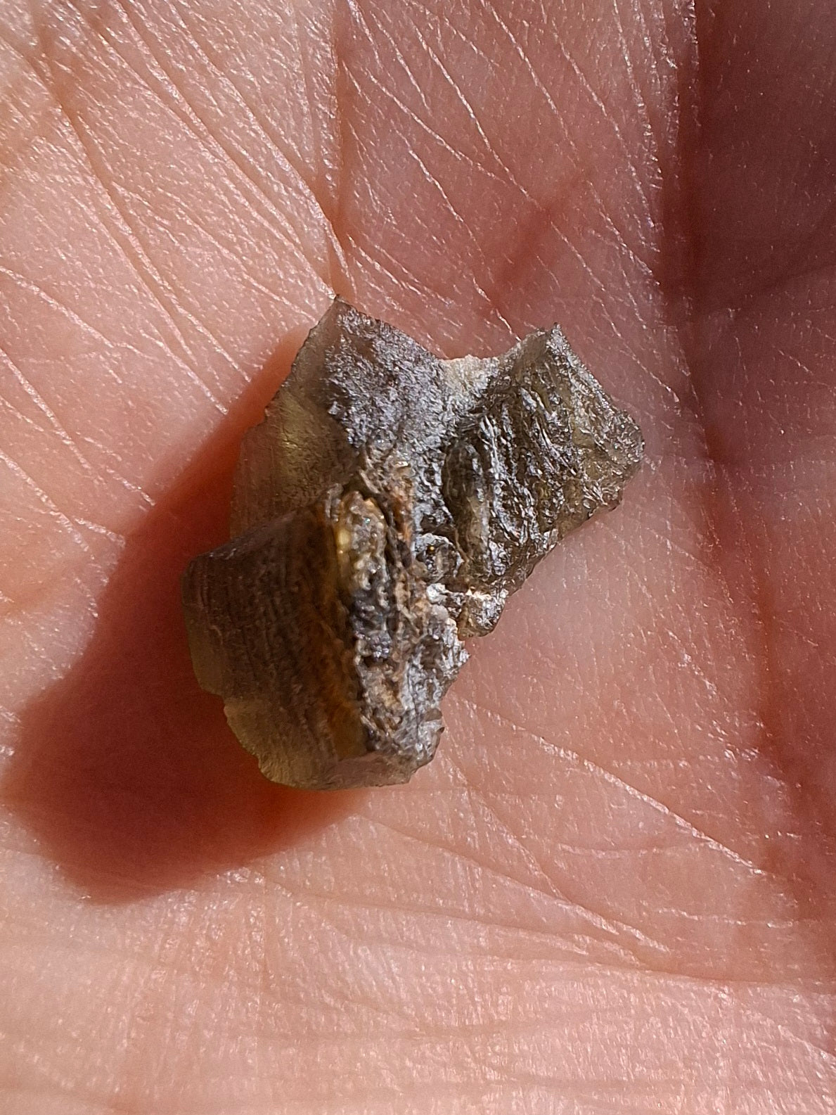 Moldavite Piece, 0.75g, Tektite (Ref: 1483)