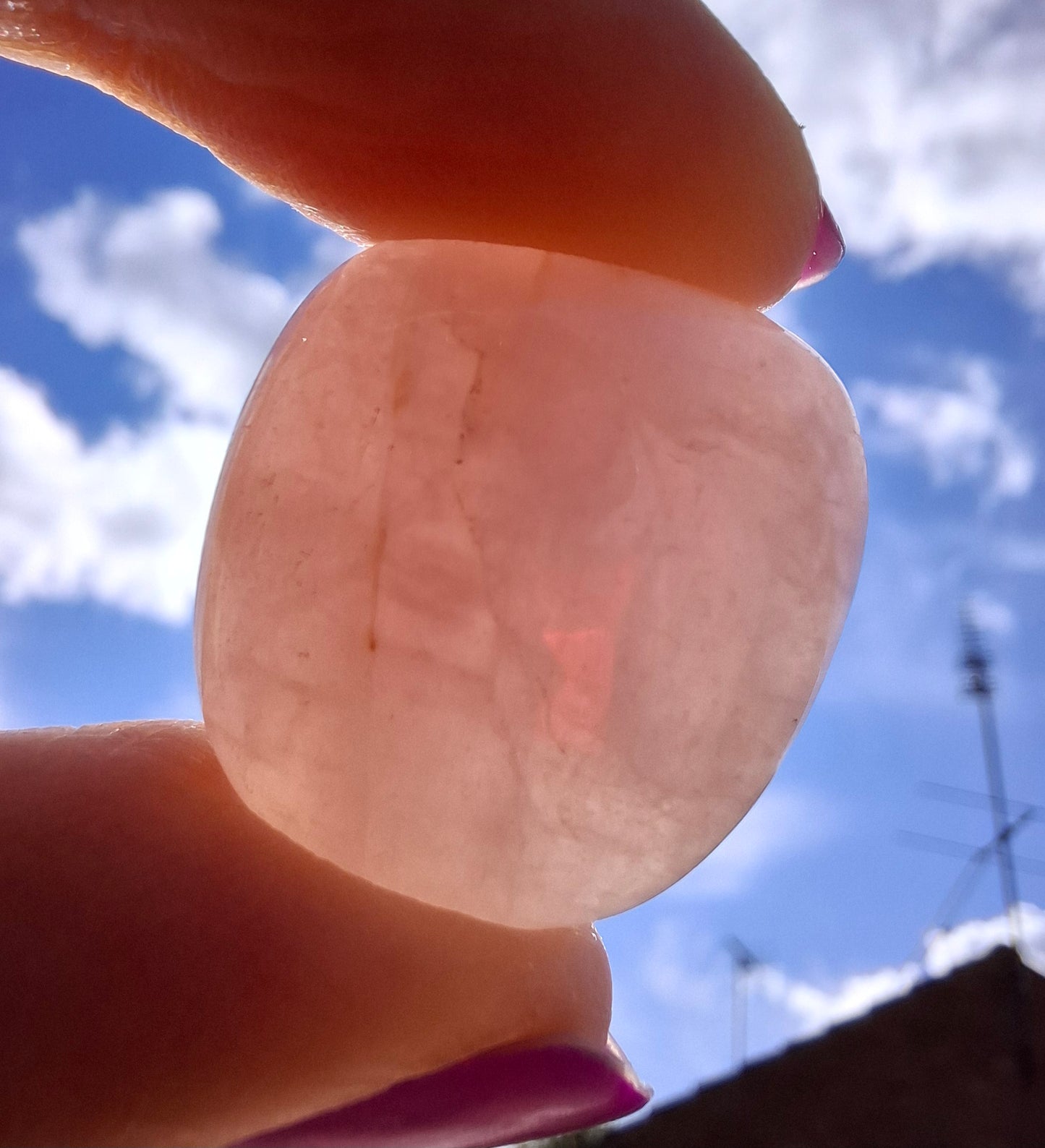 Rose Quartz, Tumble Stone, Crystal (Ref: T94)
