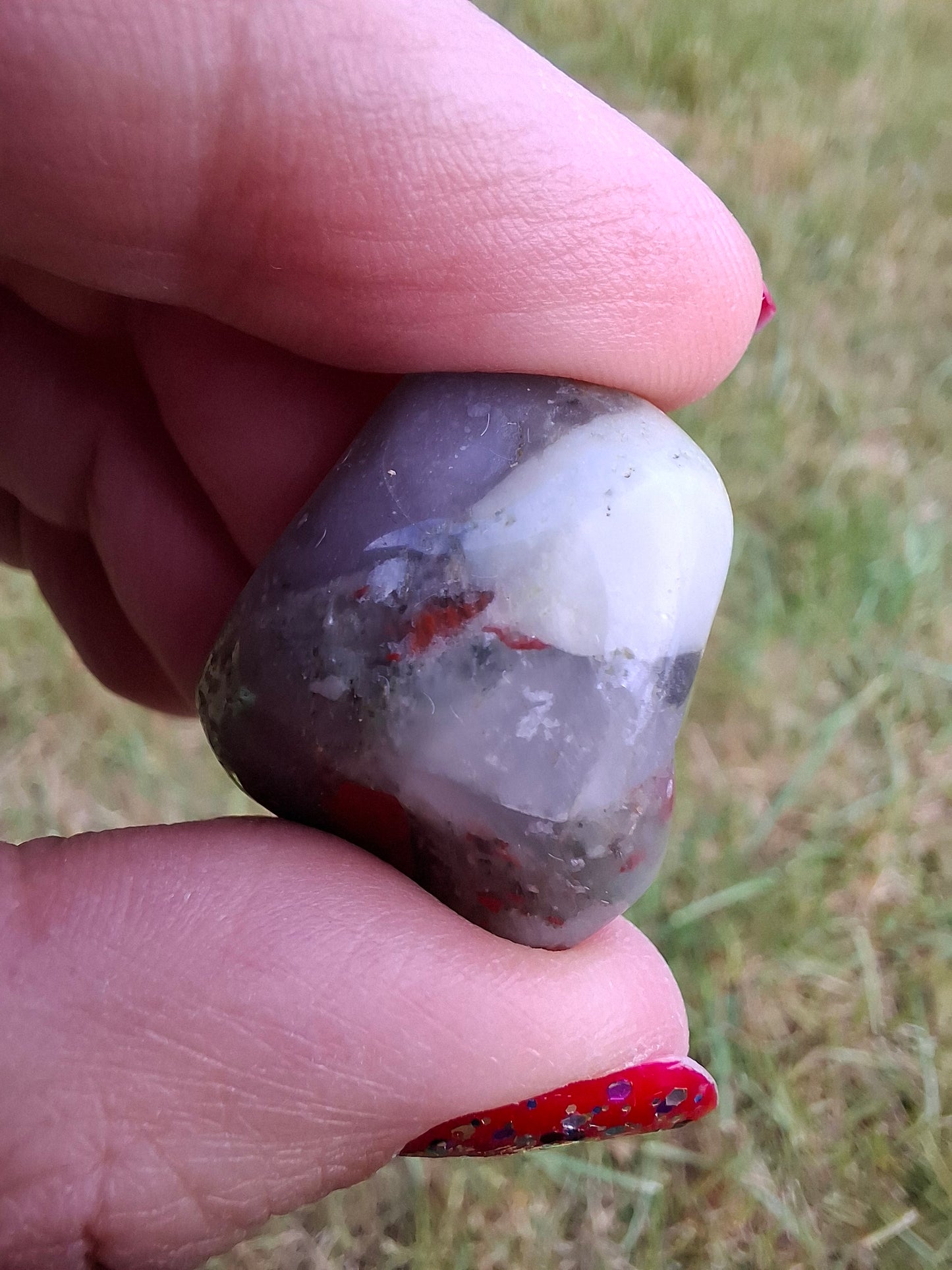 African Blood Stone, Tumble Stone, Crystal (Ref: T175)