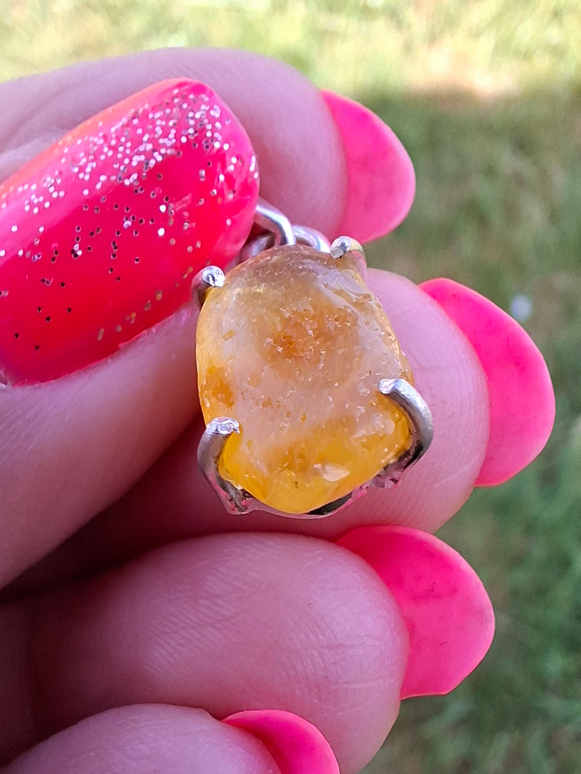 Baltic Amber Pendant, 925 Silver, Fossil (Ref: AP23)