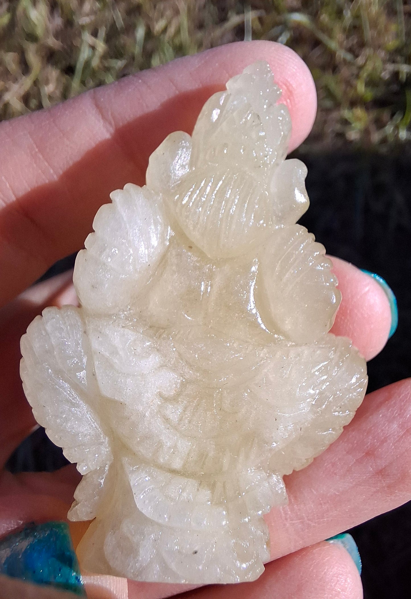 Libyan Desert Glass GANESHA craving, 31.21g, Tektite (Ref: Ganesha2)