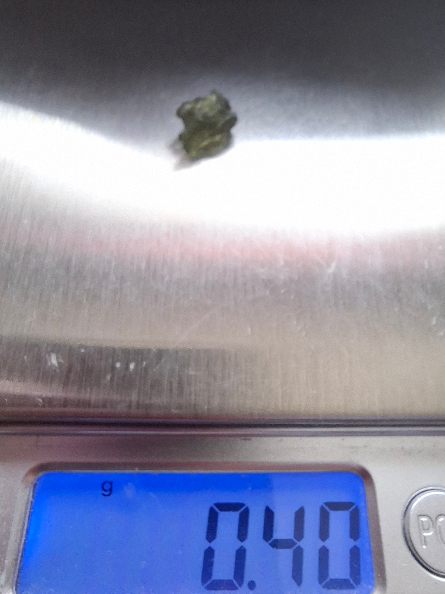 Moldavite small Piece, 0.40g, Tektite (Ref: 1458)