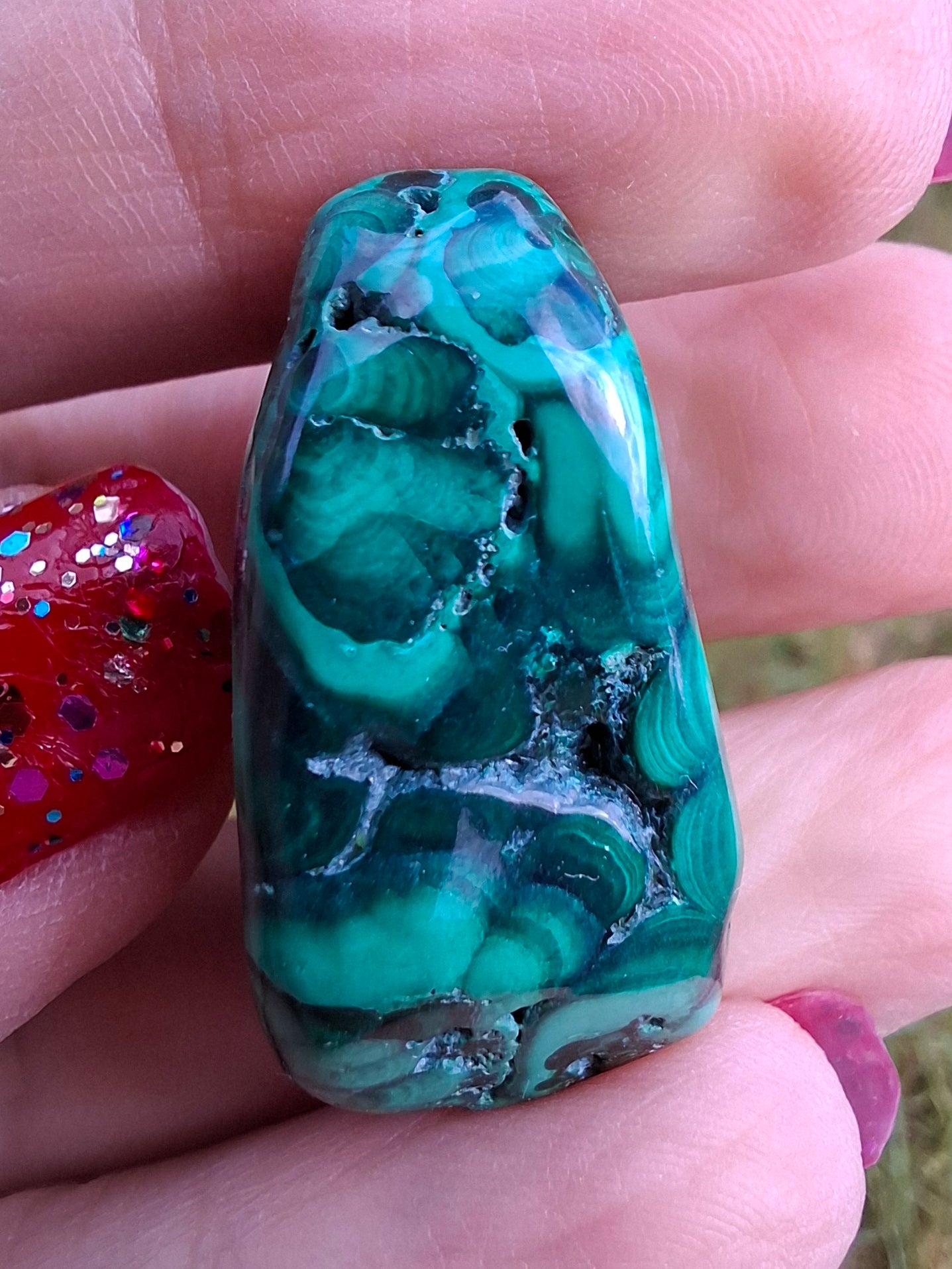 Malachite, Tumble Stone, Crystal (Ref: T157)