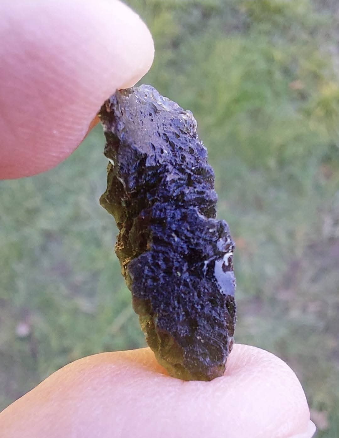 Moldavite Piece, CHLUM, 3.51g, Tektite (Ref: 1053)