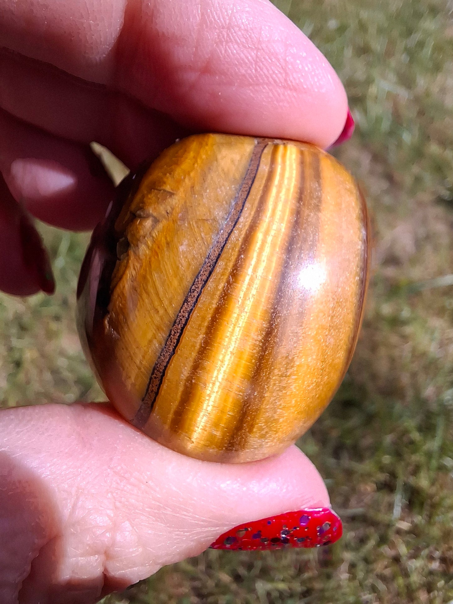 Tigers Eye, Tumble Stone, Crystal (Ref: T134)