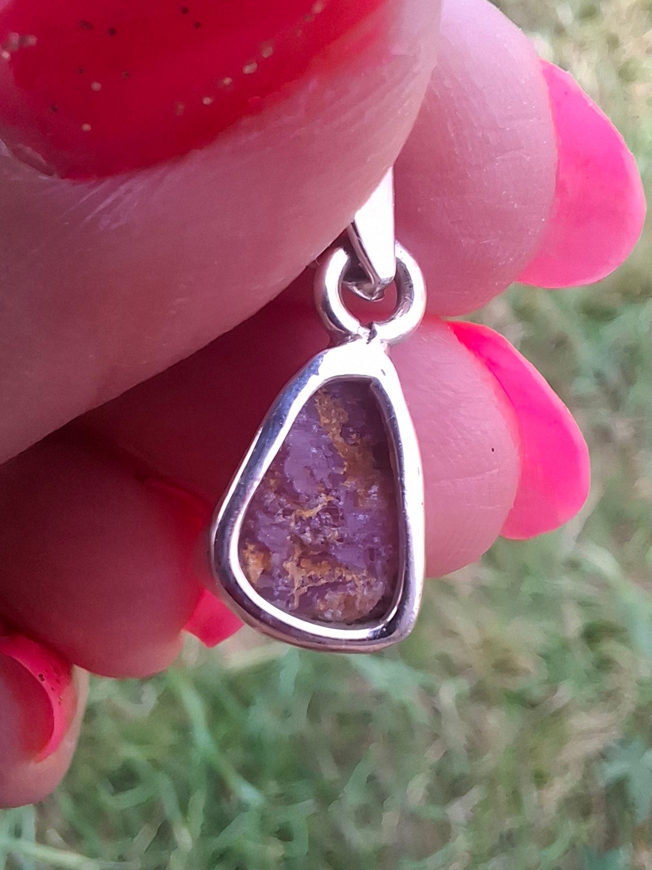Pink Tourmaline Pendant, 925 Silver, Crystal (Ref: PT88)