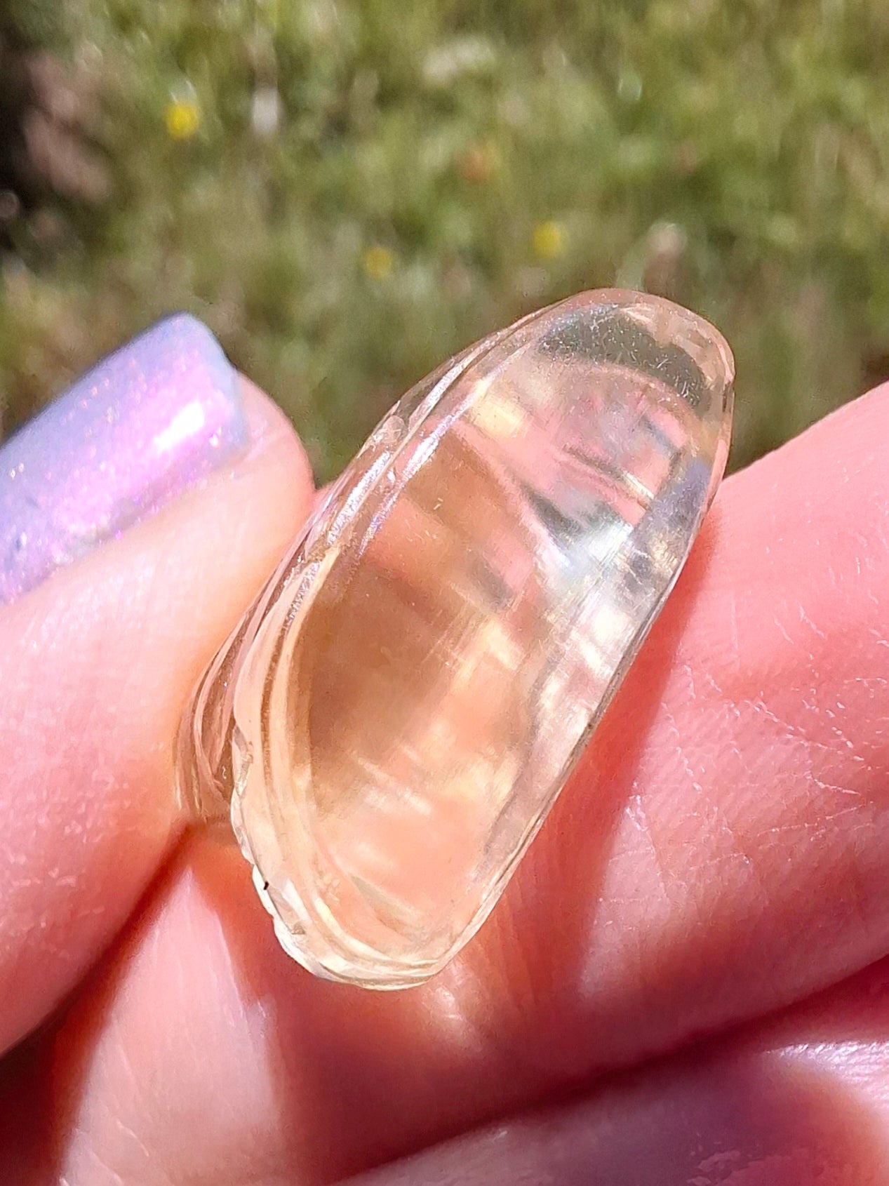 Libyan desert glass BUDDHA Carving, 4.81g, Tektite (LDG B4)