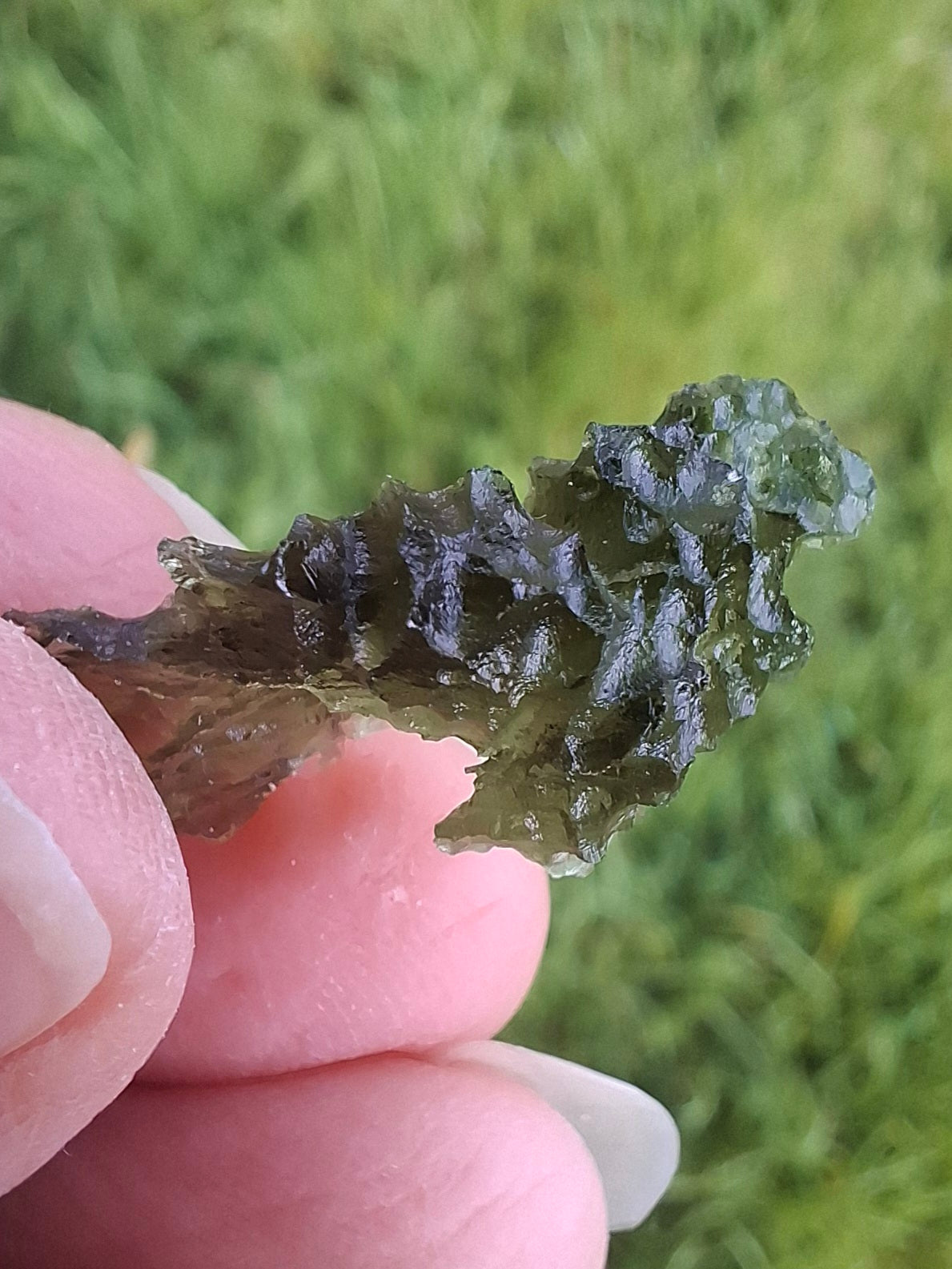 Moldavite Piece, JEZKOVNA BESEDNICE, 1.50g, Tektite (Ref: 1277)