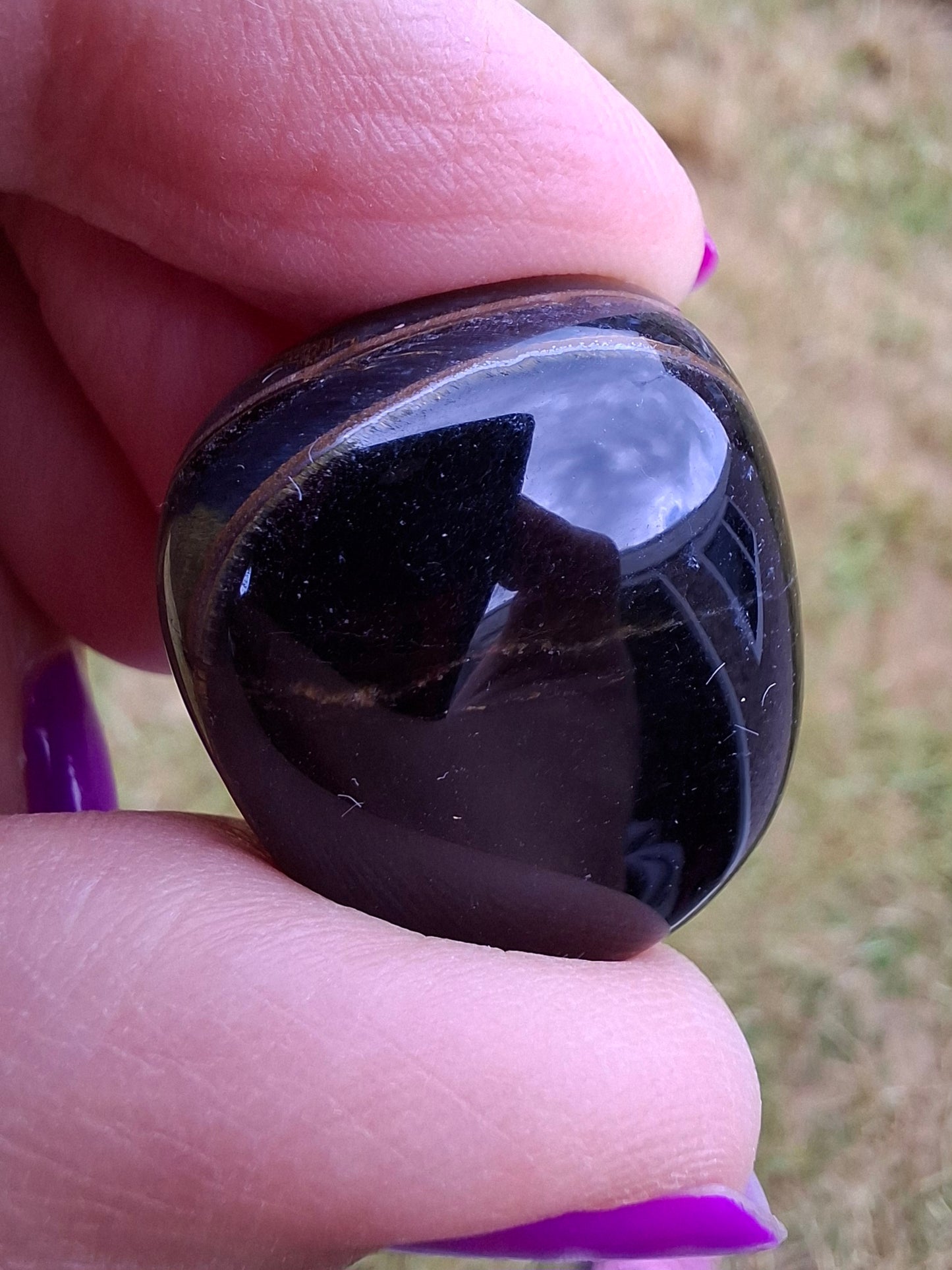 Blue Tigers Eye, Tumble Stone, Crystal (Ref: T24)