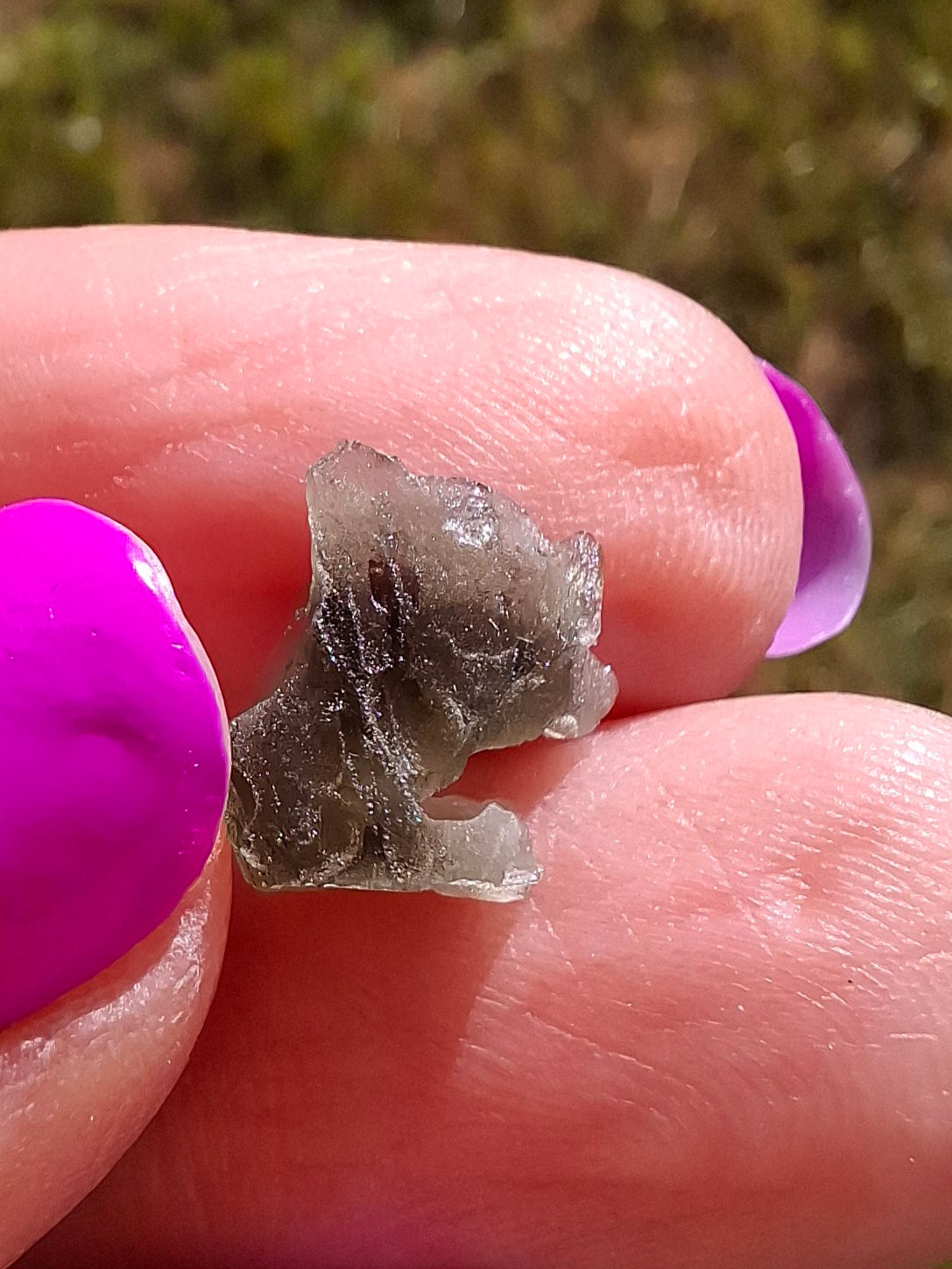 Moldavite Piece, 0.45g, Tektite (Ref: 1444)