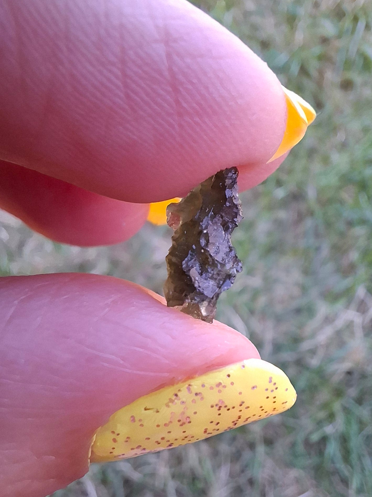 Moldavite small Piece, 0.34g, Tektite (Ref: 1476)