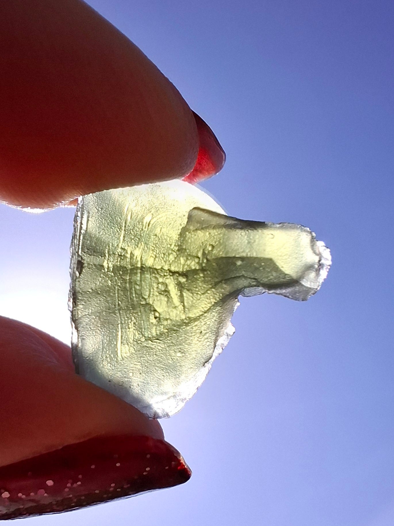 Moldavite Piece, 1.68g, Tektite (Ref: 1468)