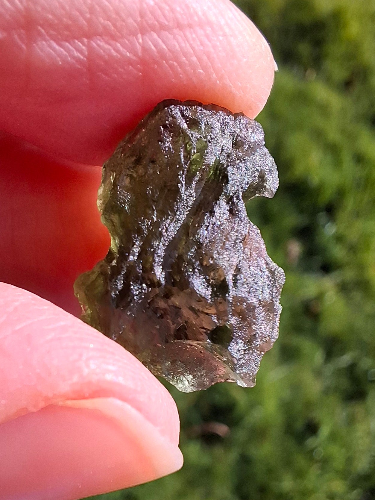Moldavite Piece, 2.18g, Tektite (Ref: 1337)